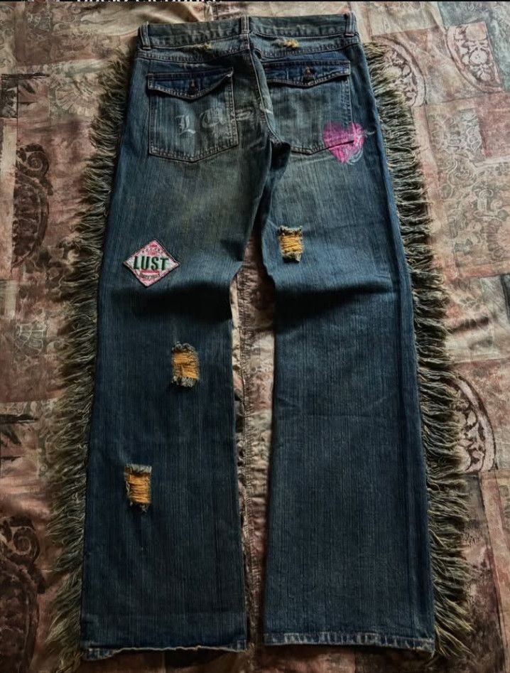 Tornado Mart Lust Since 2005 Classic rare patchwork denim Size US 31 - 2 Thumbnail