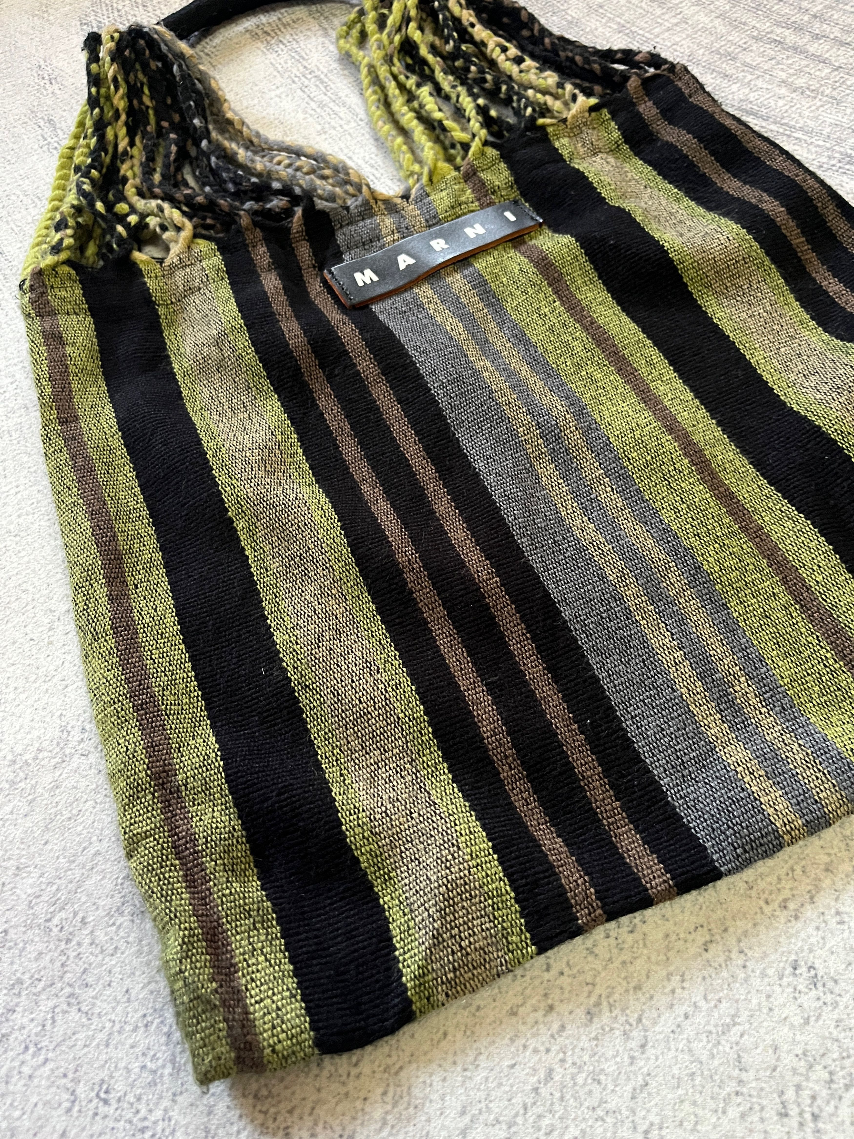 Marni Deep Sage Marni Market Hammock Bag Size ONE SIZE - 4 Thumbnail