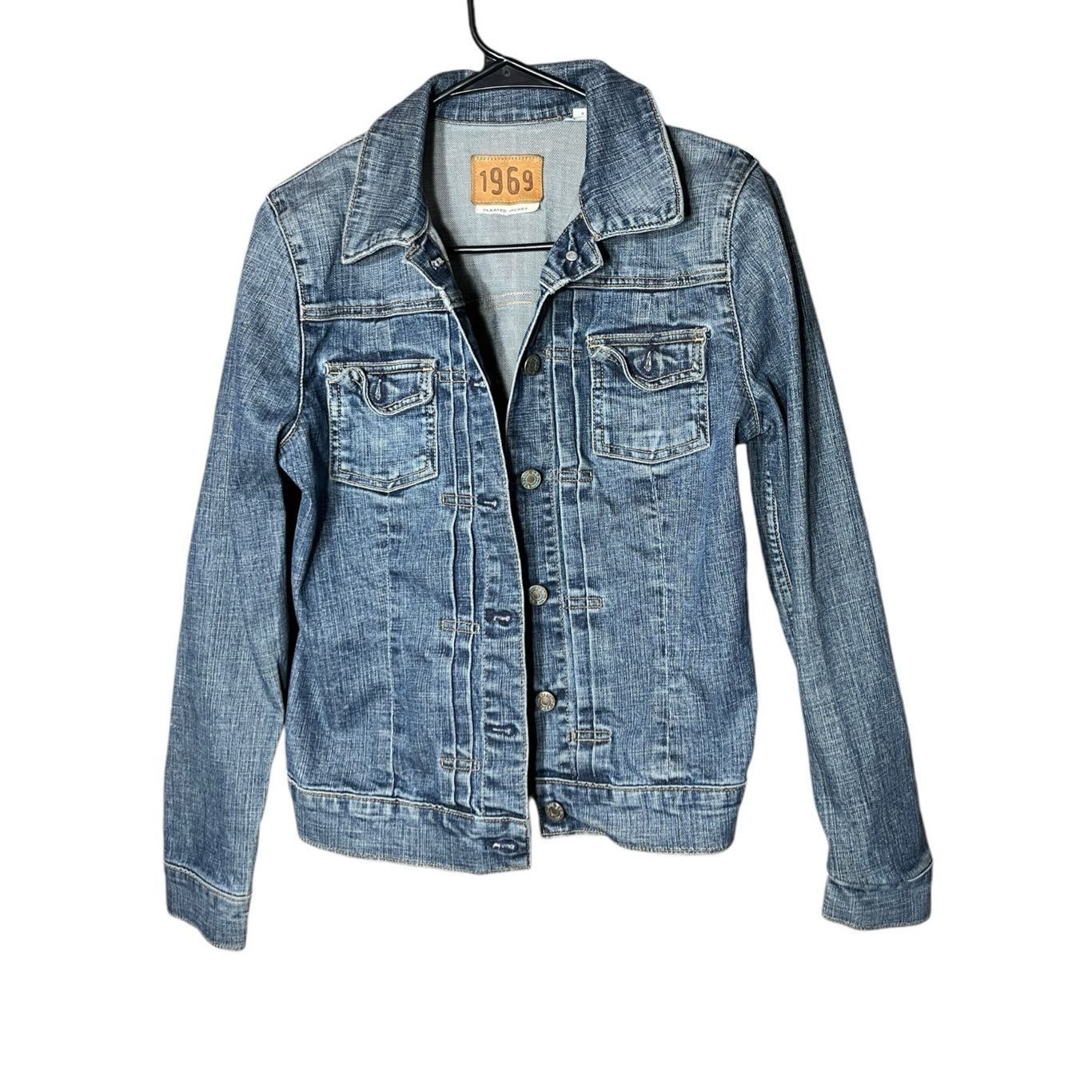 Gap Vintage GAP 1969 Jean Jacket Blue Denim Heritage Trucker Poc Size S / US 4 / IT 40 - 1 Thumbnail