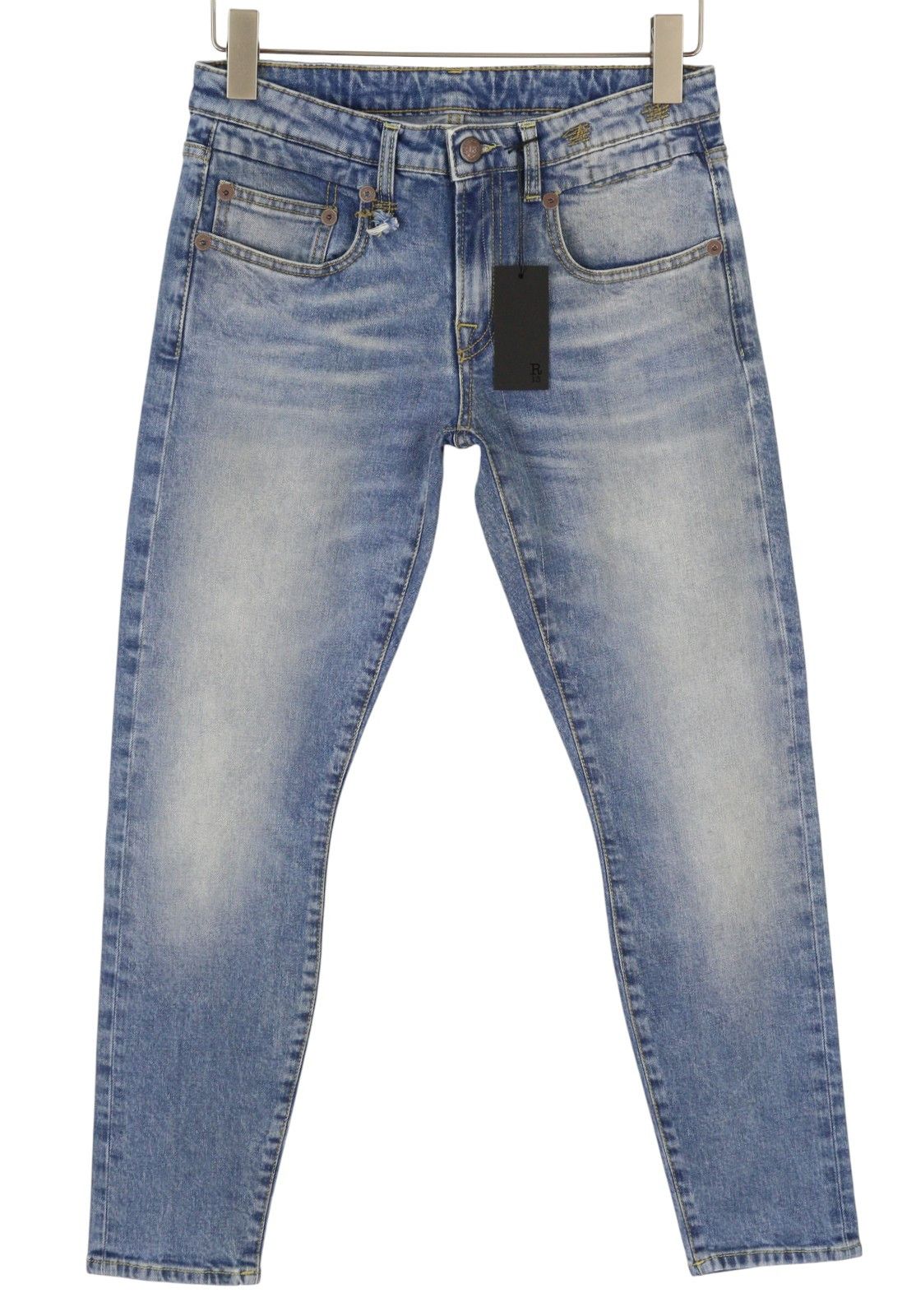 R13 BOY SKINNY 27 Jasper Stretch Cropped Ankle Zip Fly 87168 Size 27" / US 4 / IT 40 - 1 Thumbnail