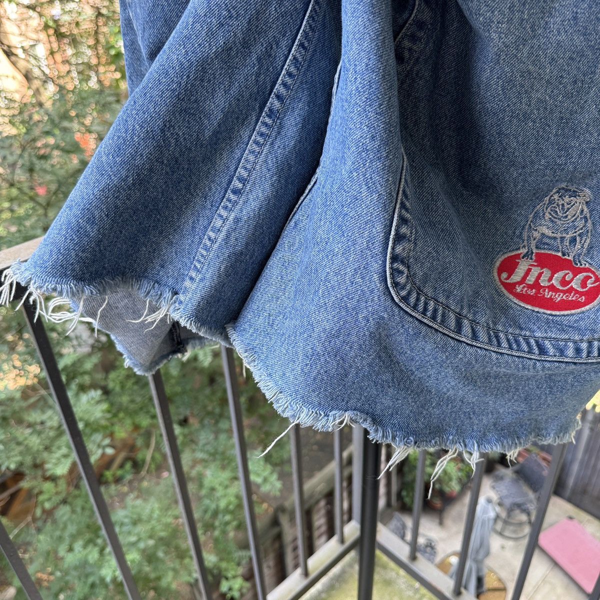 JNCO 90s JNCO Big Rig Shorts Thrashed Faded ERD Skater Grunge Size US 36 / EU 52 - 8 Thumbnail