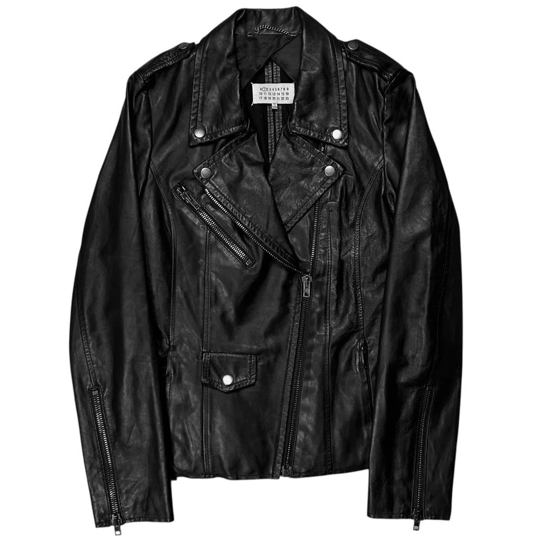Maison Margiela Maison Martin Margiela Perfecto Veal Leather Jacket - AW13 Size US S / EU 44-46 / 1 - 4 Thumbnail