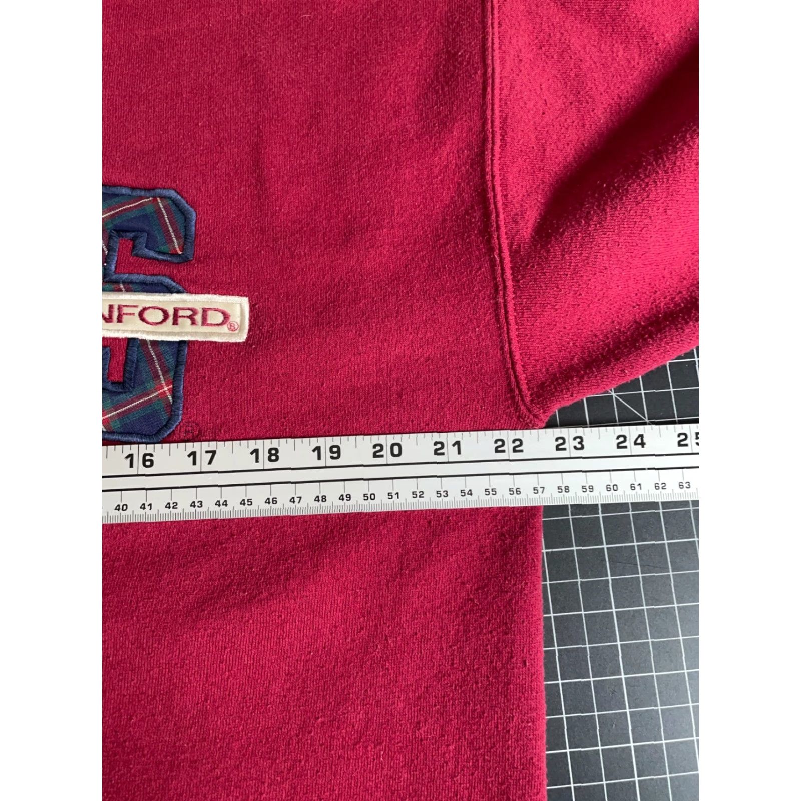 Vintage VINTAGE Stanford University Sweatshirt Adult Large Red Embroidered 90s College Crewneck LA Redford Men Pullover Graphic Print Cotton-Polyester Fleece Size US L / EU 52-54 / 3 - 5 Thumbnail