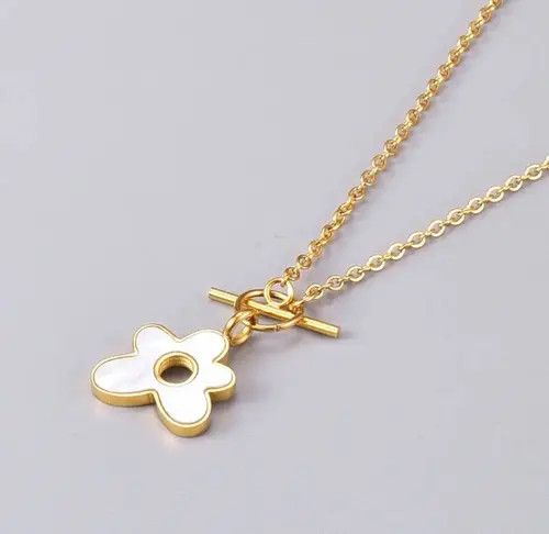 Jewelry Irrugular White Pendant Necklace Size ONE SIZE - 4 Thumbnail