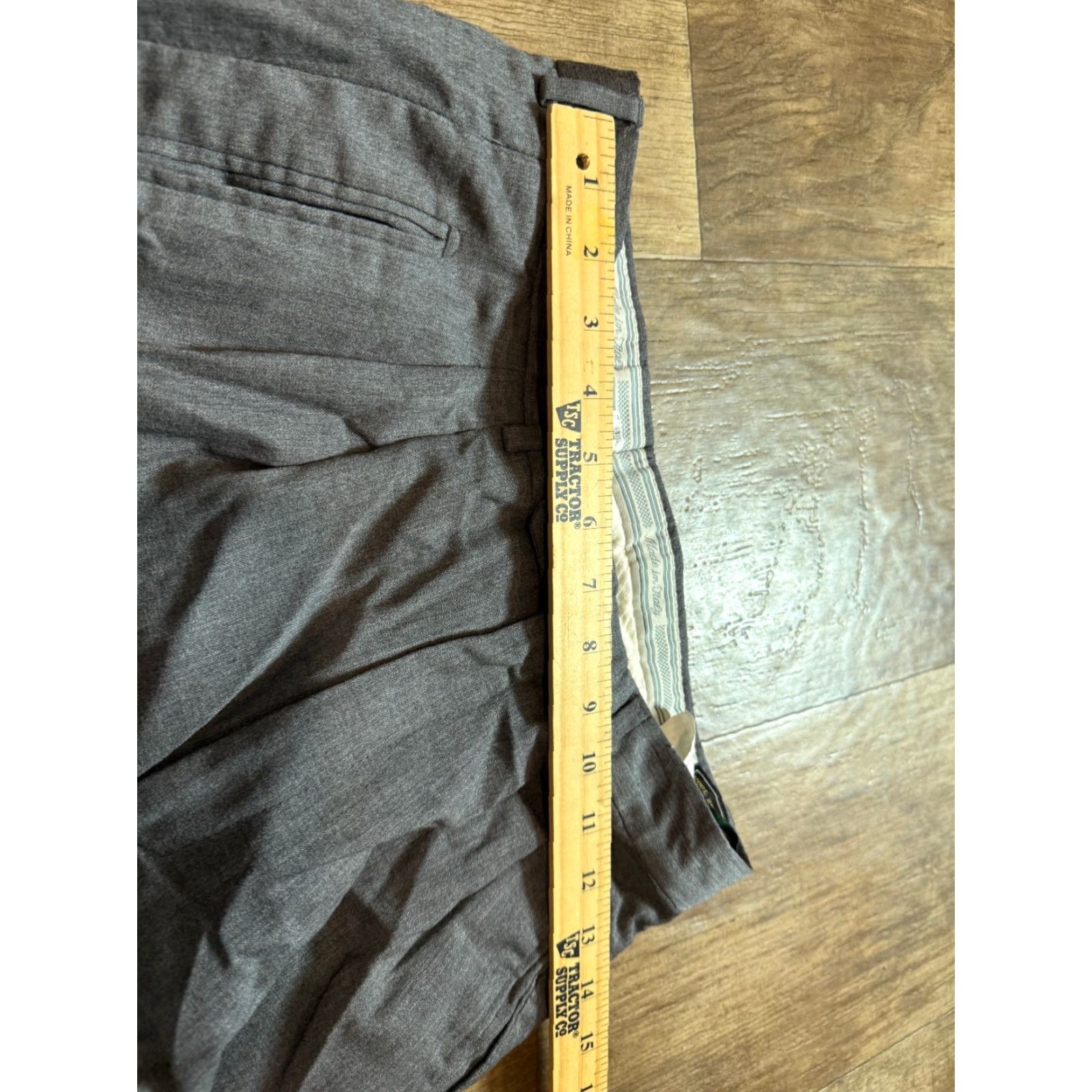 Vintage Zanieri Pants Mens 30 Gray Wool Dress Pants Size US 30 / EU 46 - 2 Thumbnail
