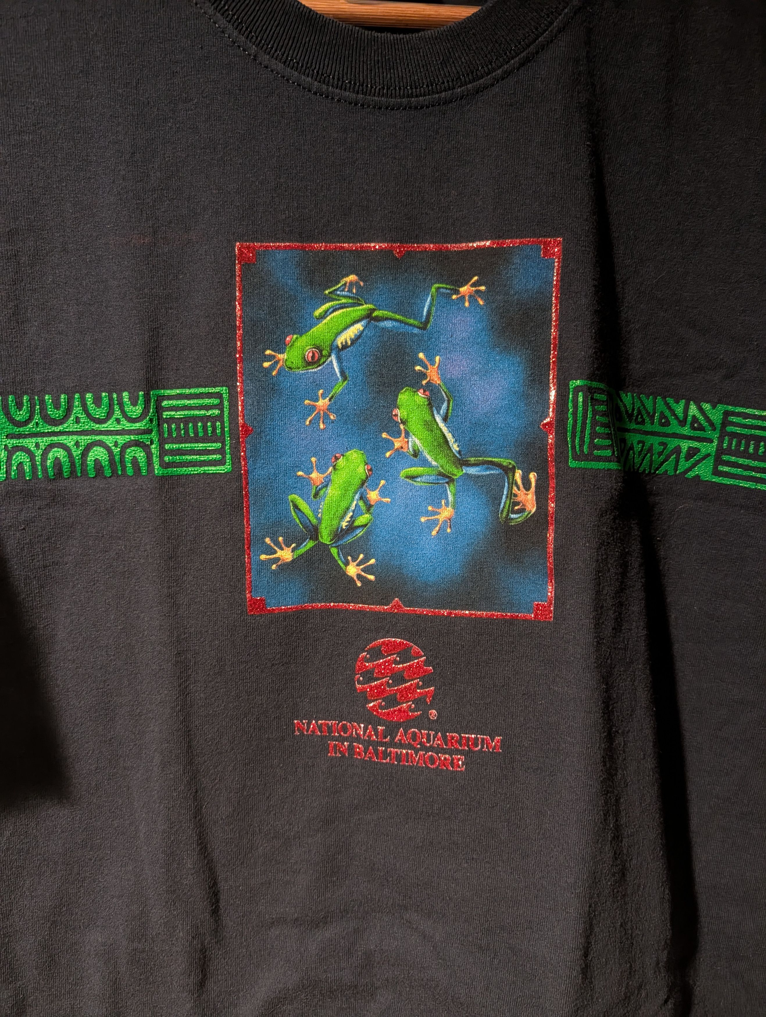 Arts & Science Vintage National Aquarium In Baltimore Frog Shirt Cotton Tee Size US M / EU 48-50 / 2 - 2 Thumbnail