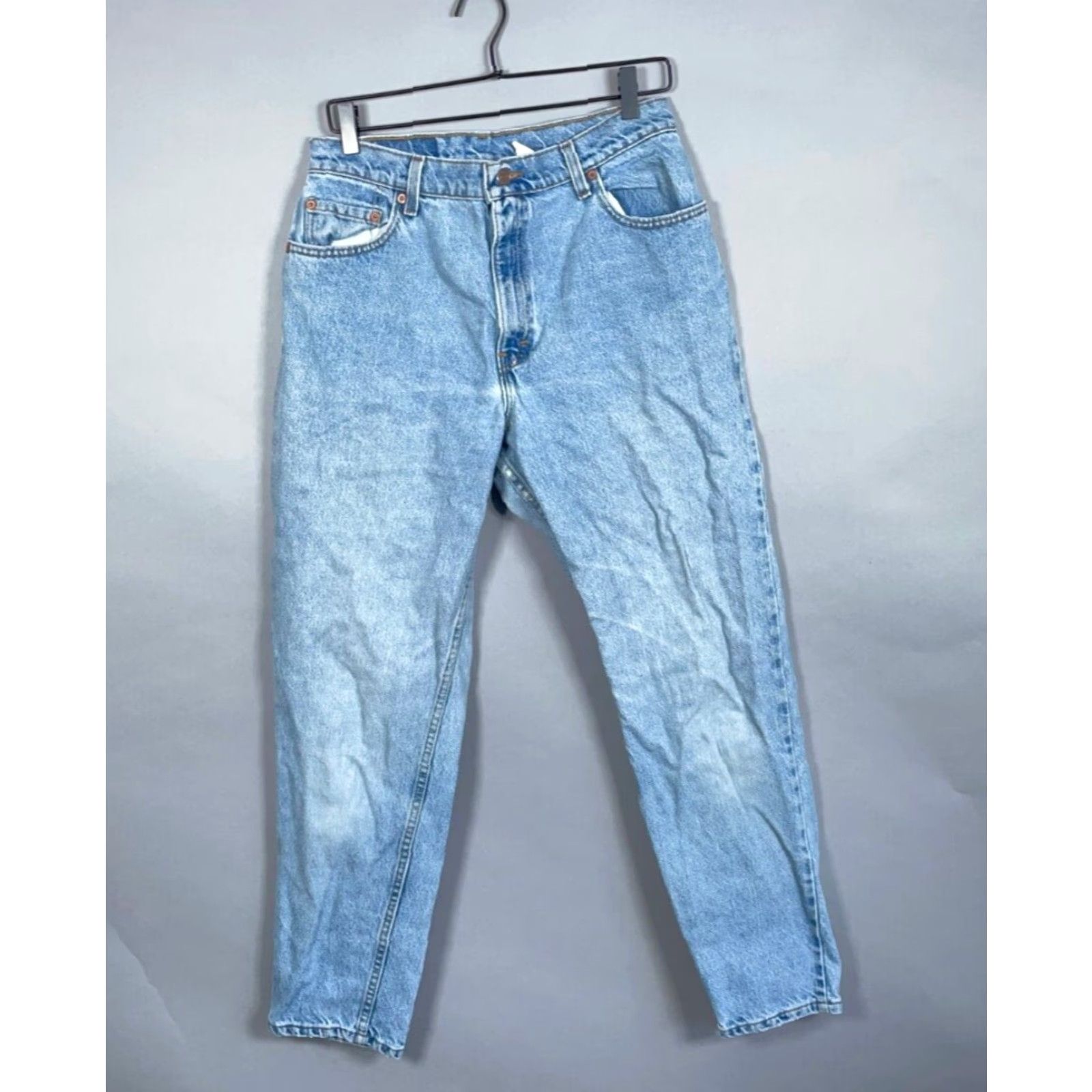 Levi's VINTAGE Levi's 551 Relaxed Tapered Jeans Women's 14 Med 31 x 28.5 Blue 90s Hipster Size 36" / US 14 / IT 50 - 2 Thumbnail