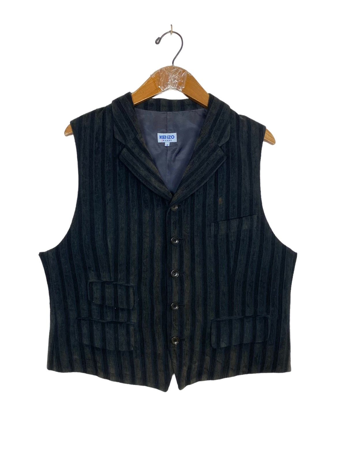 Kenzo Rare‼️ Vintage Kenzo Waistcoat Stripe Made in Japan Size US S / EU 44-46 / 1 - 1 Thumbnail