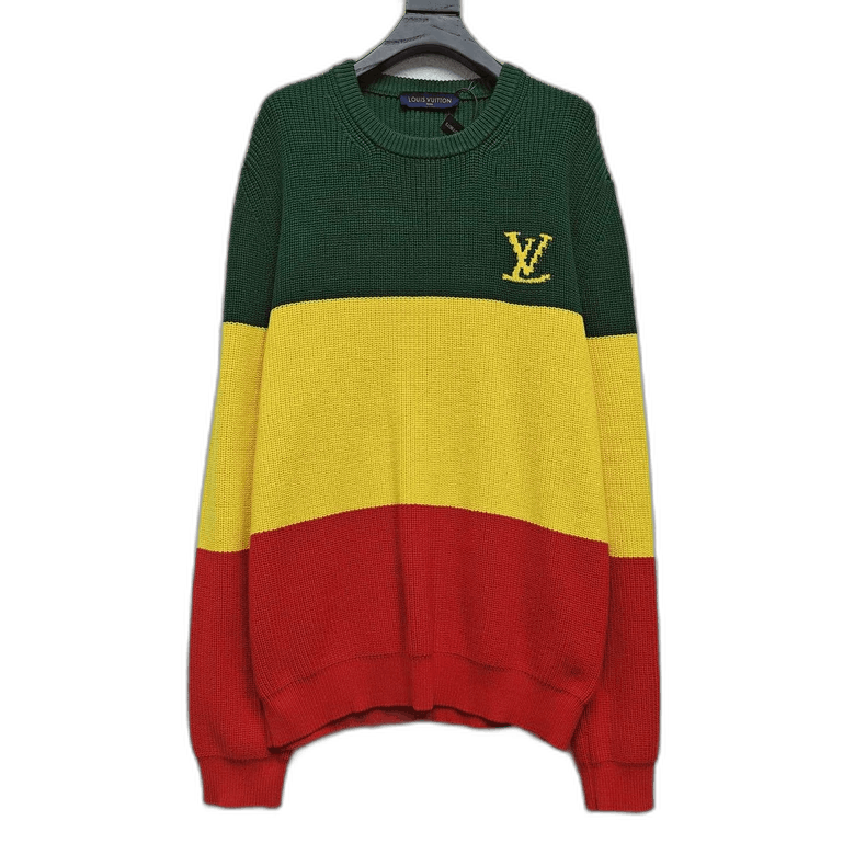 Louis Vuitton LV Jamaica Color Block Striped Sweater - dmc Size M / US 6-8 / IT 42-44 - 1 Thumbnail