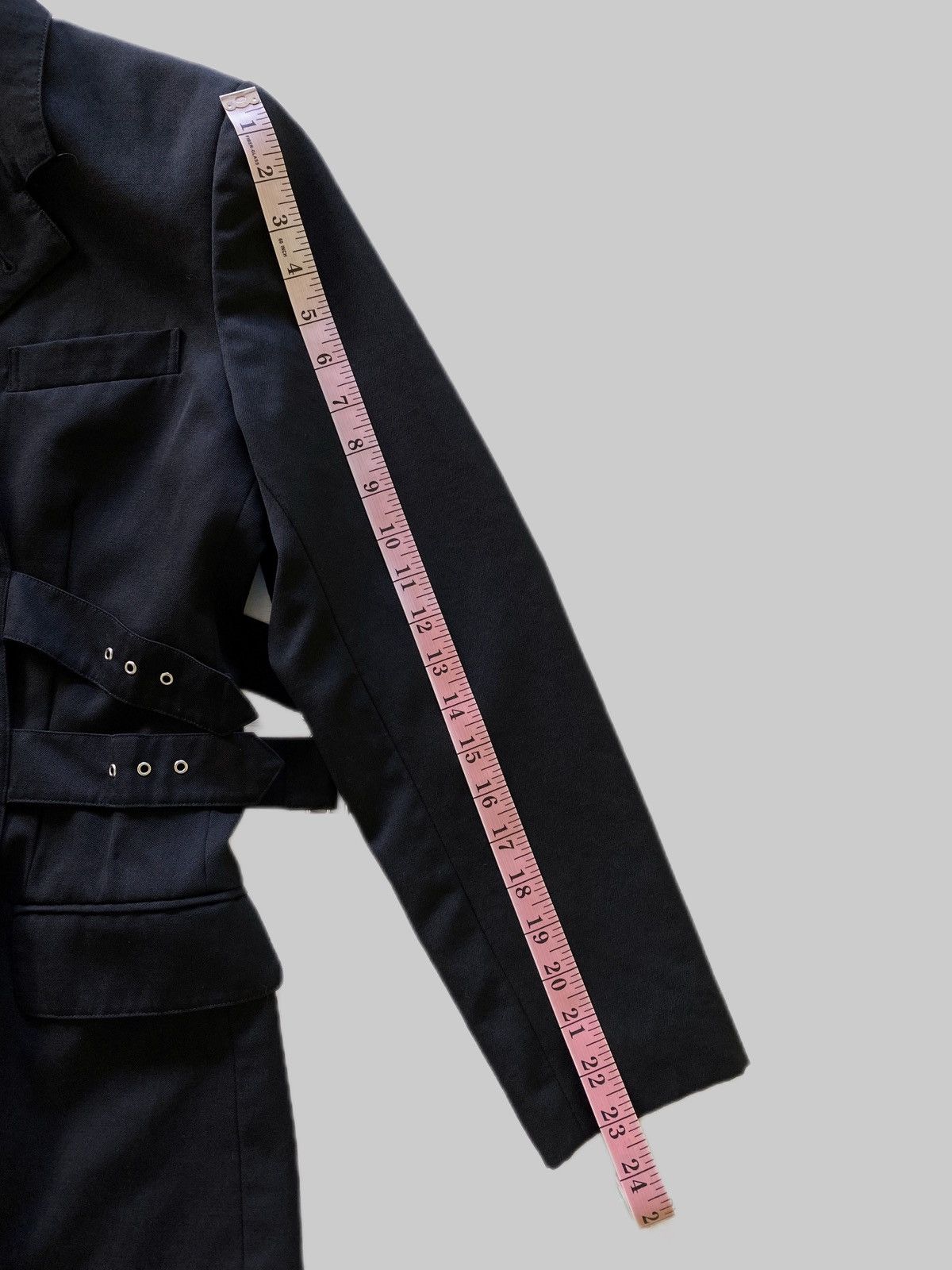 Jean Paul Gaultier ARCHIVES❗️Vintage Junior Gaultier Buckle Wool Blazer Size M / US 6-8 / IT 42-44 - 10 Thumbnail
