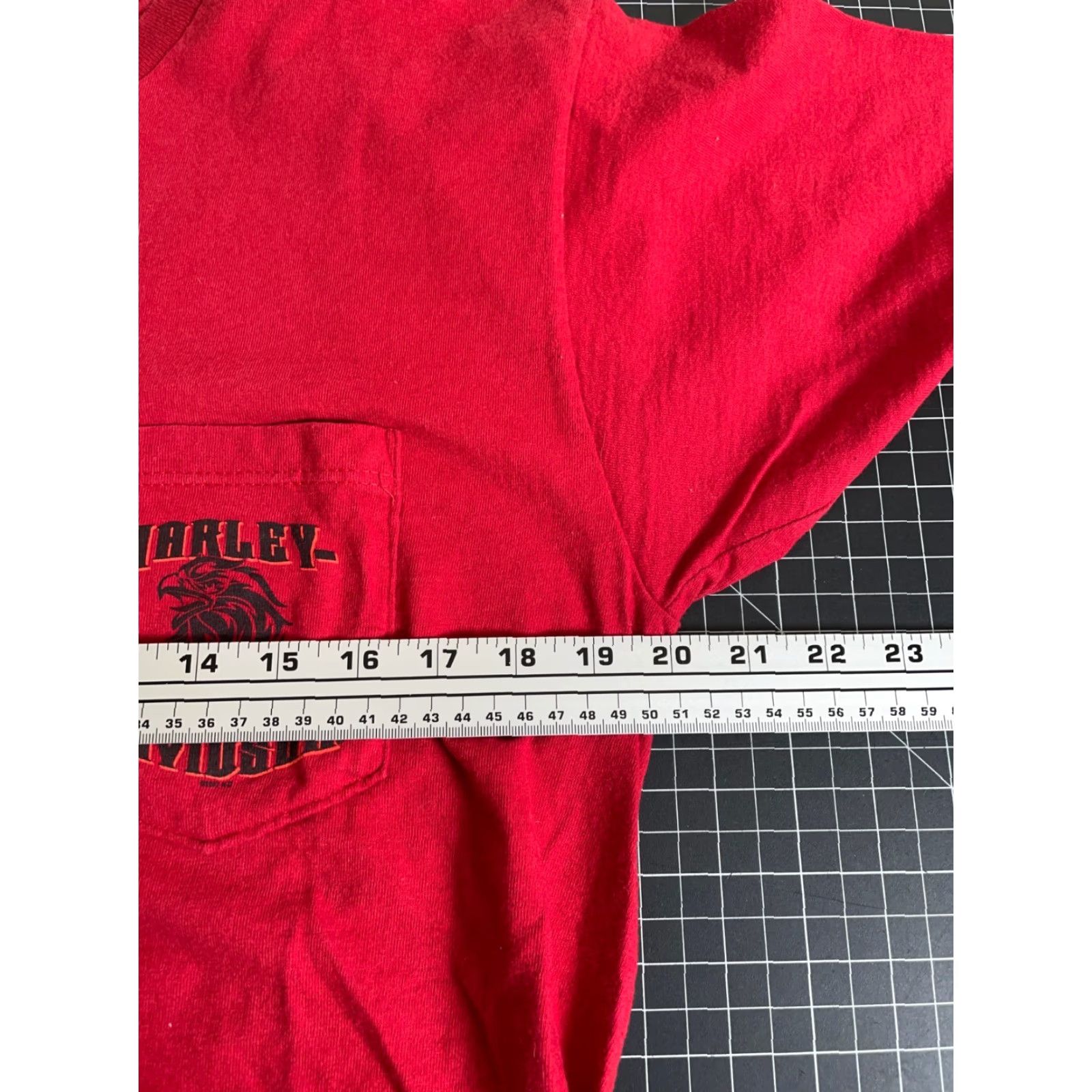 Harley Davidson Vintage Harley-Davidson T-Shirt Adult Large Red Logo Graphic Print Motorcycle Biker Nevada 2007 Size US L / EU 52-54 / 3 - 5 Thumbnail