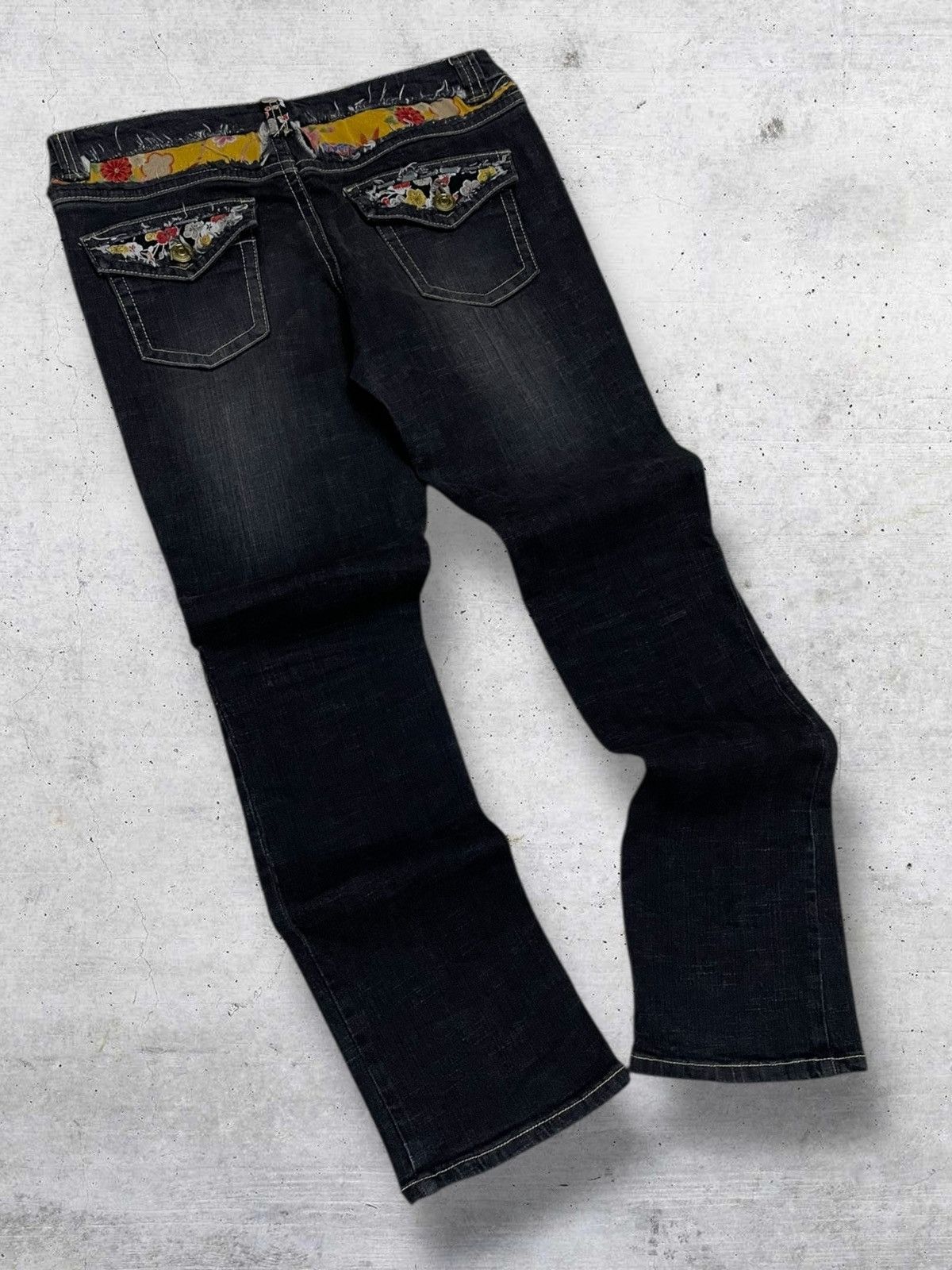 Japanese Brand VINTAGE CAROUGE JAPAN DESIGNER 90S OG FLARED RUNWAY DENIM Size US 32 / EU 48 - 11 Thumbnail