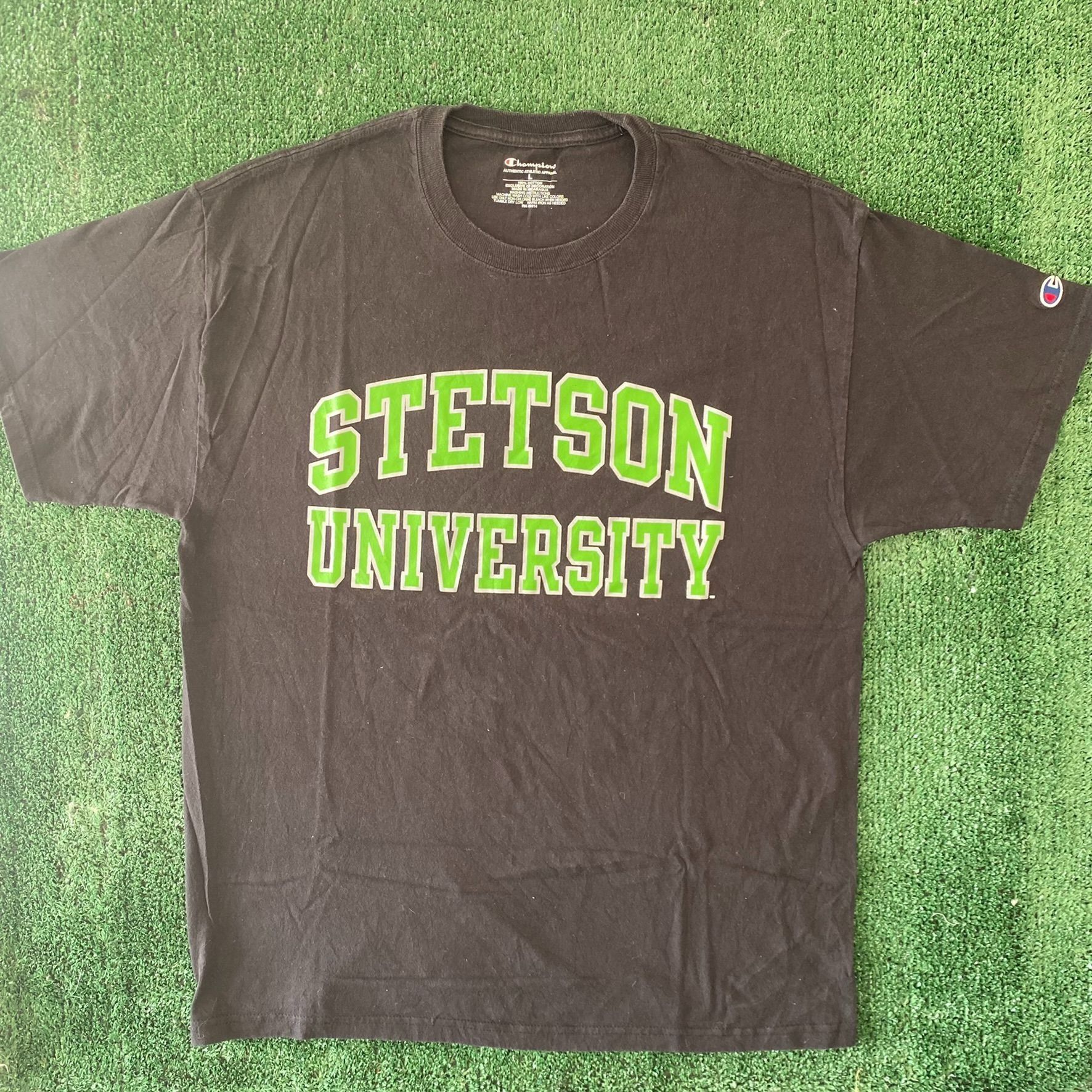 Champion × Vintage Vintage Y2K Stetson University Shirt Champion College Tee Size US L / EU 52-54 / 3 - 1 Thumbnail
