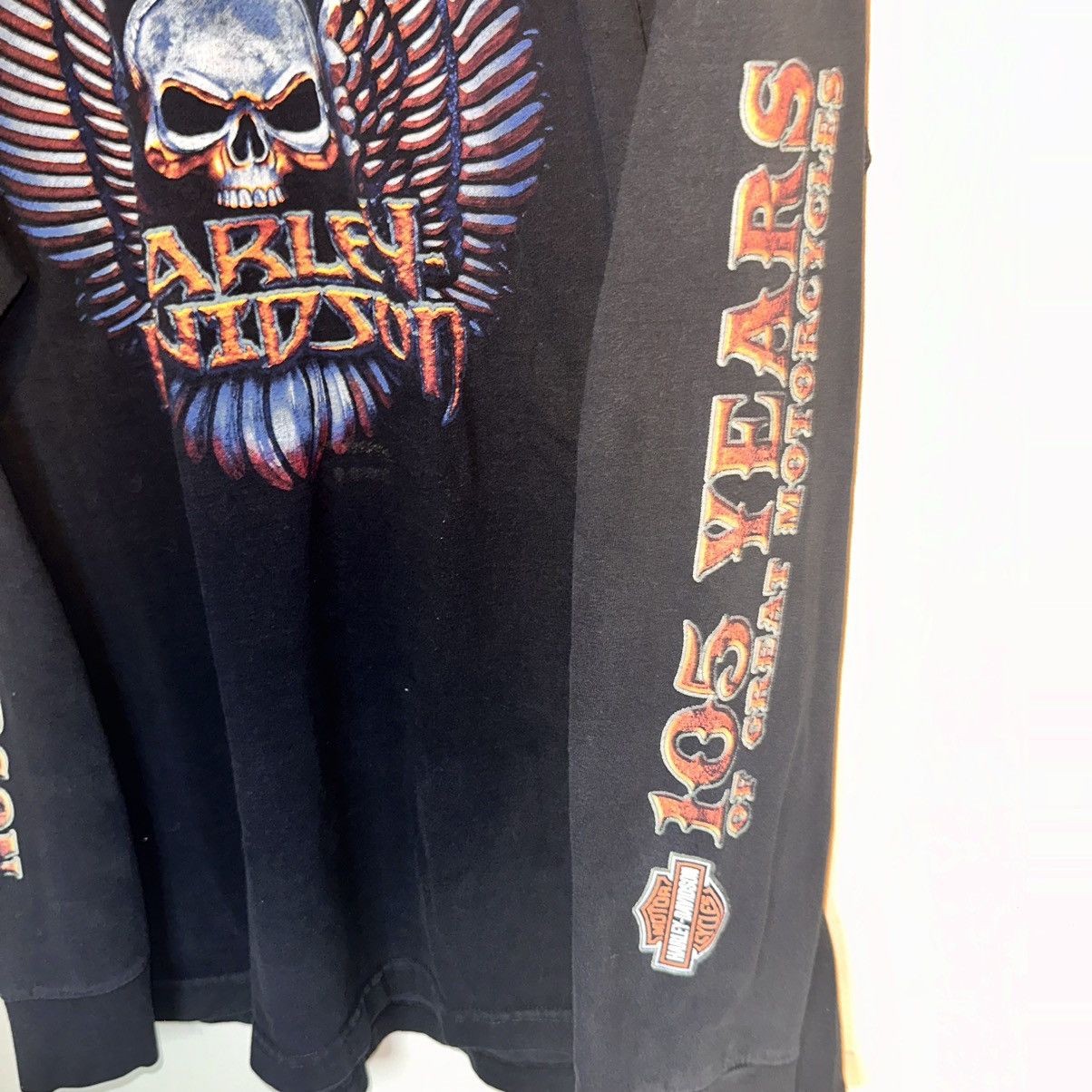 Harley Davidson Vintage Harley Longsleeve T Shirt Size 2 XL Size US XXL / EU 58 / 5 - 4 Thumbnail