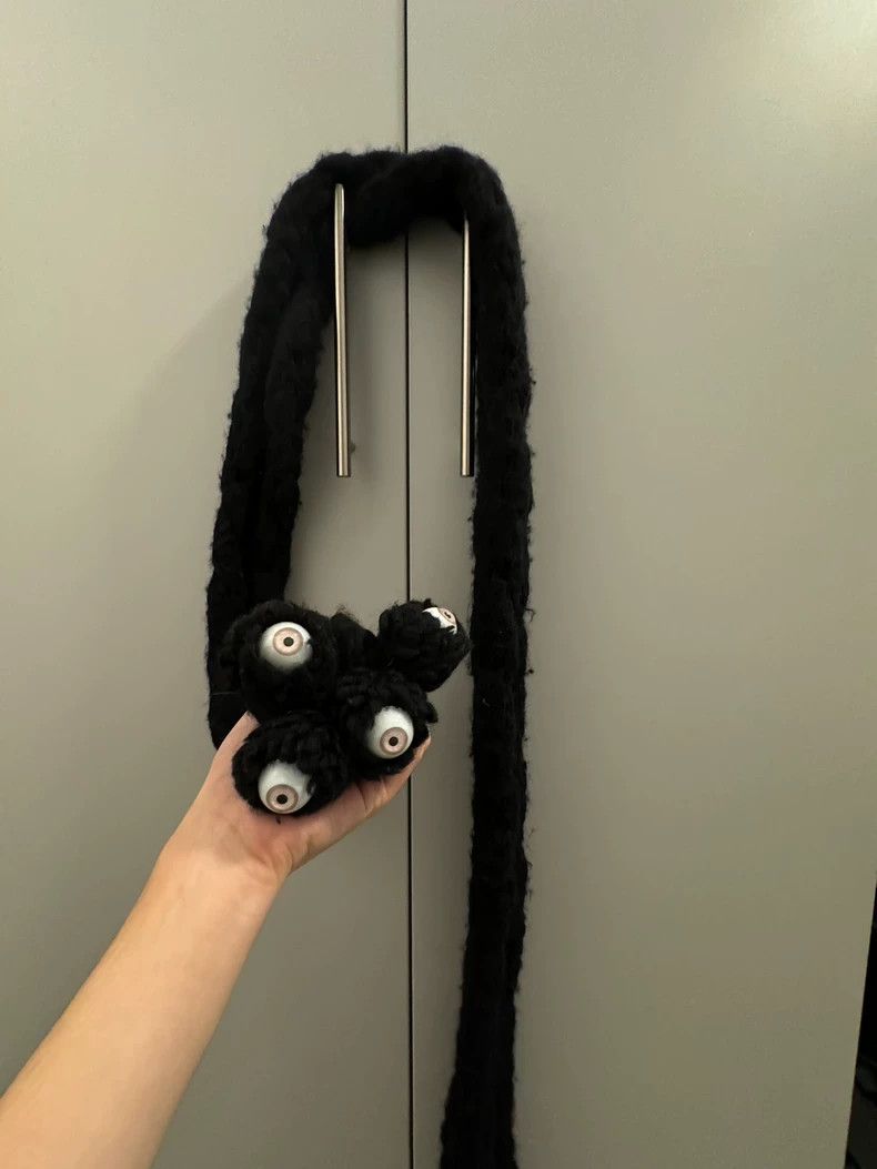 Undercover Undercover 05SS But Beautiful Eyeball Wool Scarf Size ONE SIZE - 1 Thumbnail