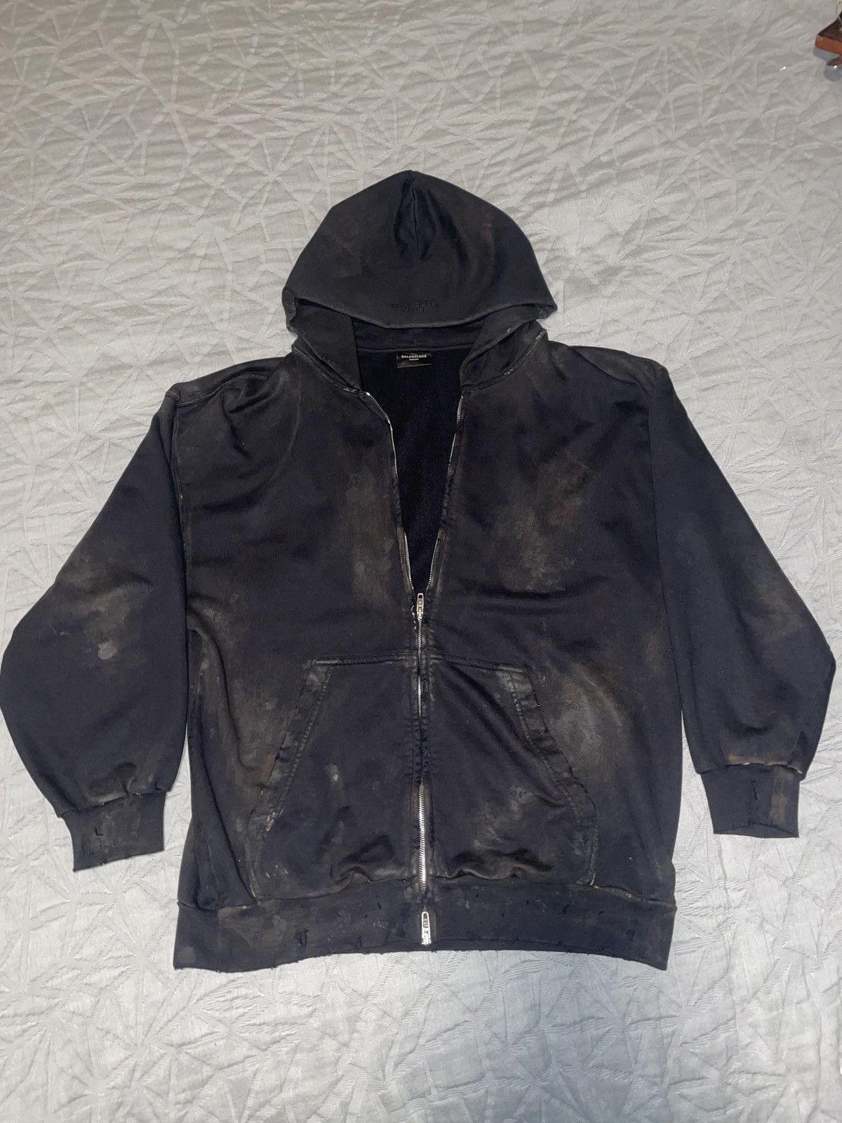 Balenciaga Balenciaga Mudshow Hoodie Black Size US S / EU 44-46 / 1 - 1 Thumbnail
