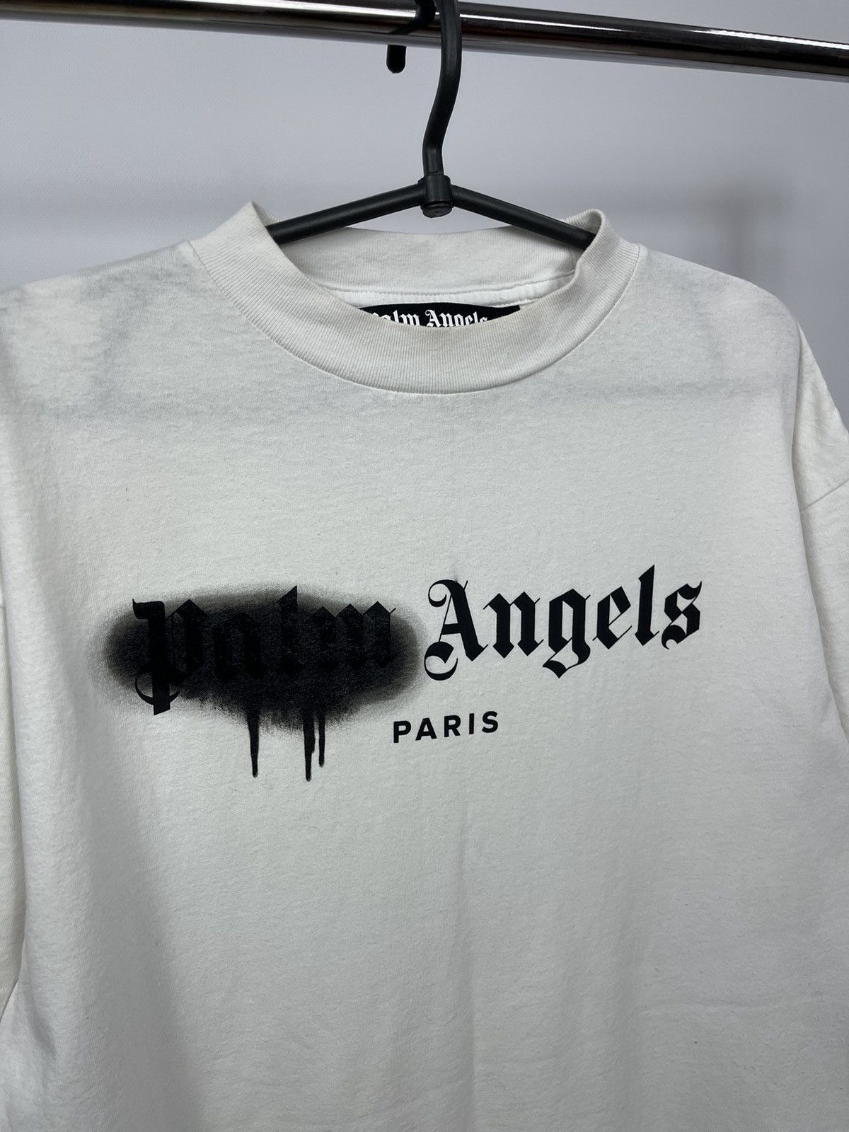 Palm Angels Palm Angels Paris Spray Logo Men’s Size M T-Shirt Portugal Size US M / EU 48-50 / 2 - 3 Thumbnail