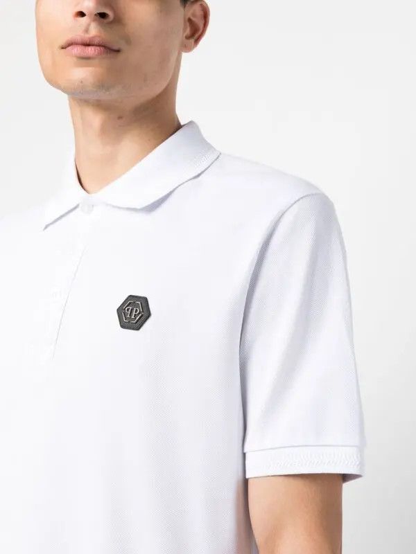 Alexander McQueen o1w1db10925 Skull Polo Shirt in White Size US XS / EU 42 / 0 - 4 Thumbnail