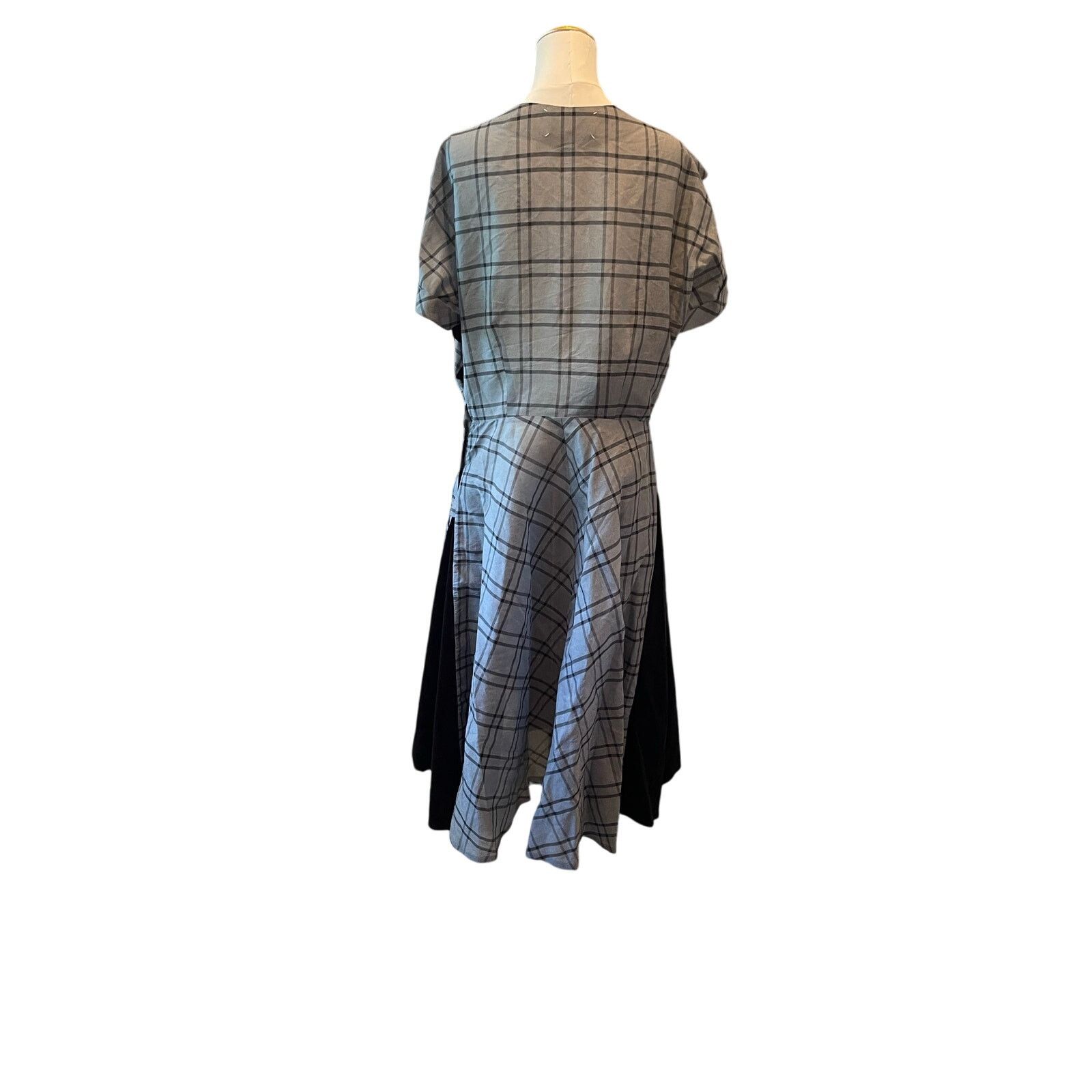 Maison Margiela Maison Margiela Plaid/Velvet Midi Dress, Size 40 NWT Size S / US 4 / IT 40 - 5 Thumbnail