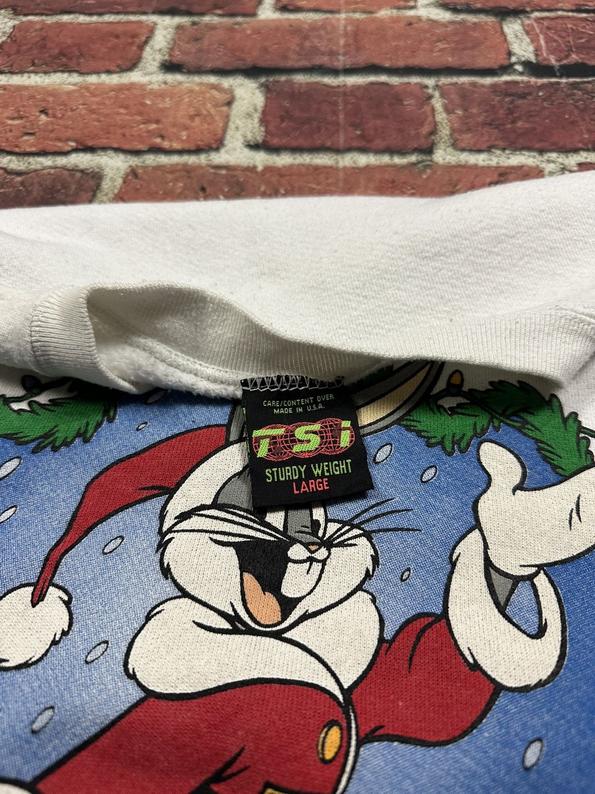Warner Bros Looney Tunes Sweatshirt Bugs Bunny Santa Christmas Kentucky Size US L / EU 52-54 / 3 - 7 Thumbnail