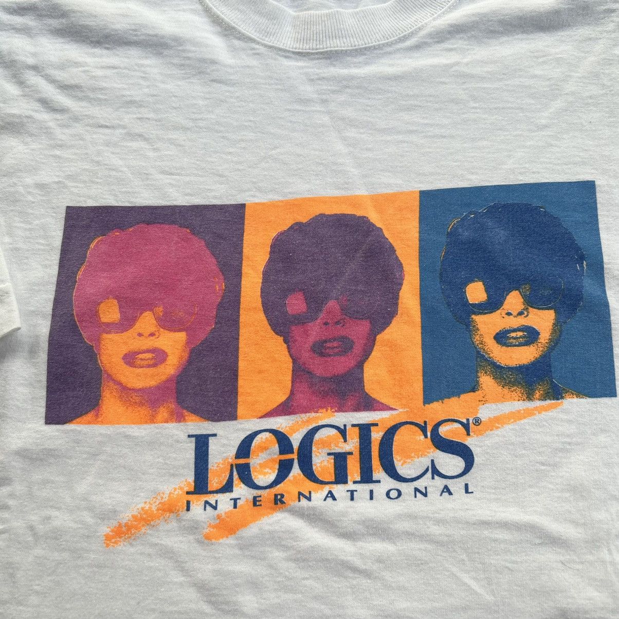 Vintage Vintage 90s Logics International Pop Art Warhol Style Shirt Size US XXL / EU 58 / 5 - 4 Thumbnail