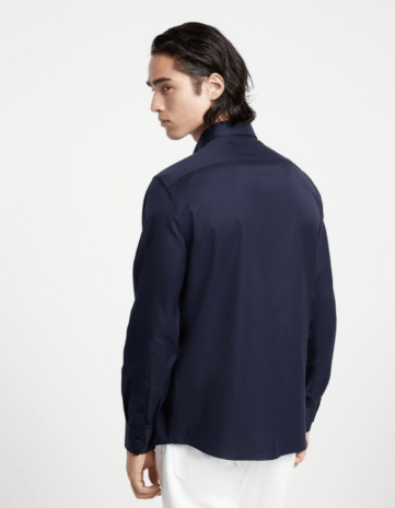 Brunello Cucinelli Shirt in Navy Size US M / EU 48-50 / 2 - 2 Thumbnail