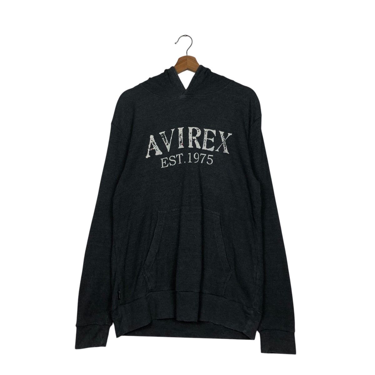 Avirex 📌Vintage Hoodie Avirex Pull Over Big Logo Over Print Size US XL / EU 56 / 4 - 13 Thumbnail