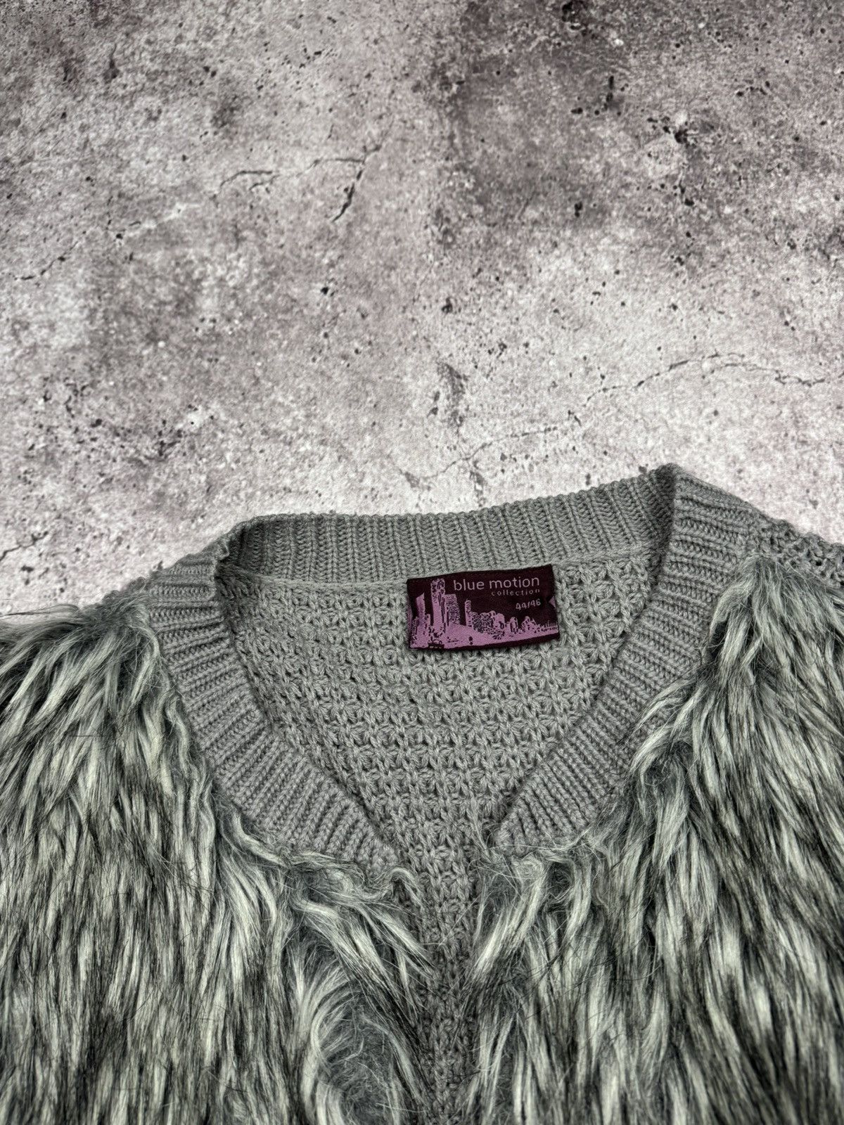 Japanese Brand AVANT GARDE Knitted Fur vest IfSixWasNine LGB Japan style Size ONE SIZE - 3 Thumbnail