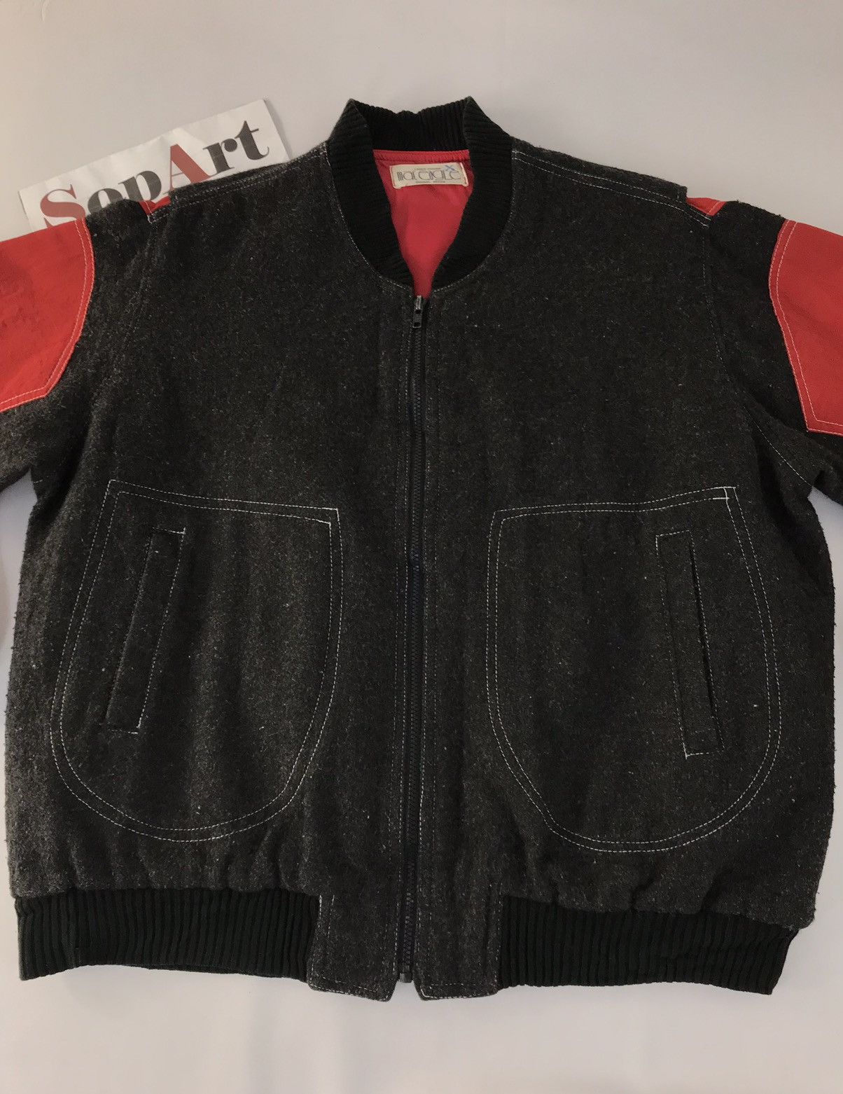 Japanese Brand × Vintage Vintage Varsity Jacket Wool Unisex Mac Eigle Zipper Style Size US XL / EU 56 / 4 - 3 Thumbnail