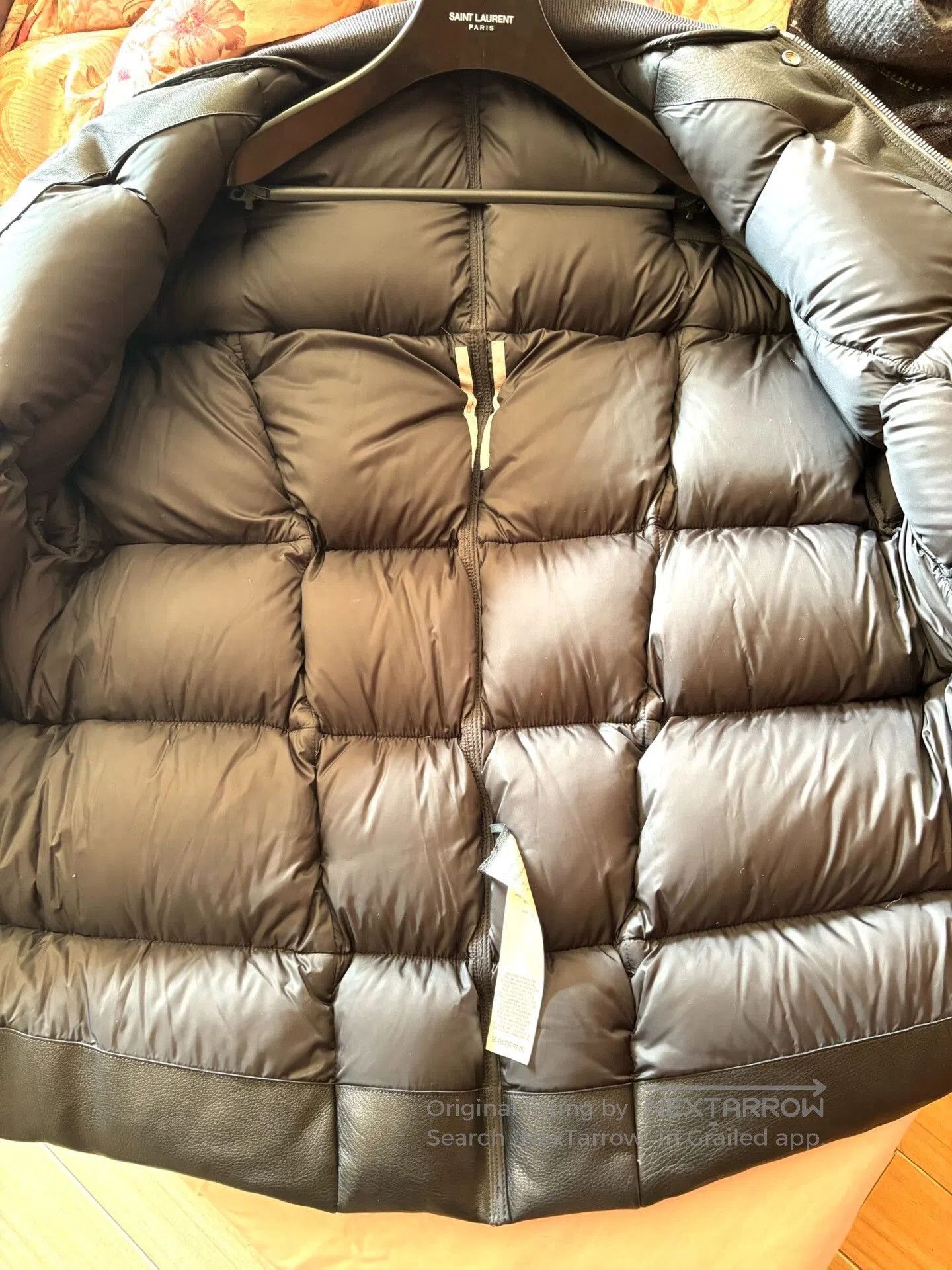 Rick Owens Rick Owens Black Leather Down Jacket. Size US M / EU 48-50 / 2 - 4 Thumbnail