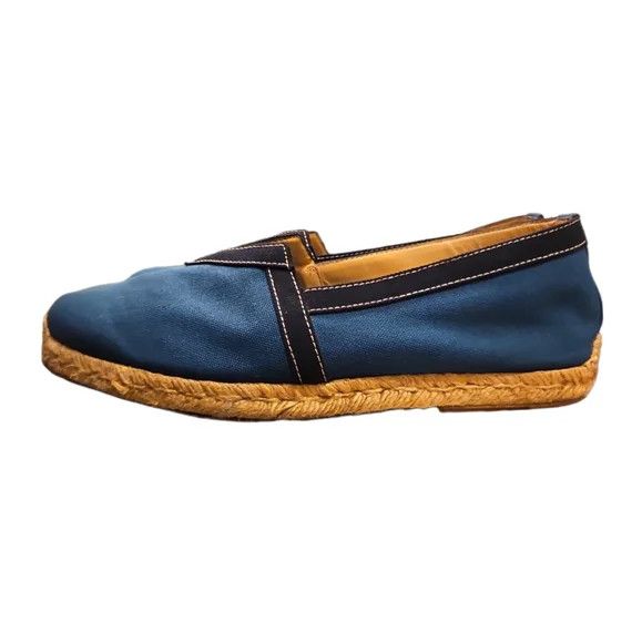 Christian Louboutin Men's Blue Canvas Espadrilles Size US 9 / EU 42 - 3 Thumbnail