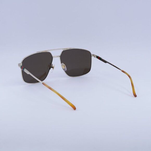 Gucci 🕶️ New Gucci GG1676S 002 Sunglasses - Gold Frame, Brown Size ONE SIZE - 10 Thumbnail