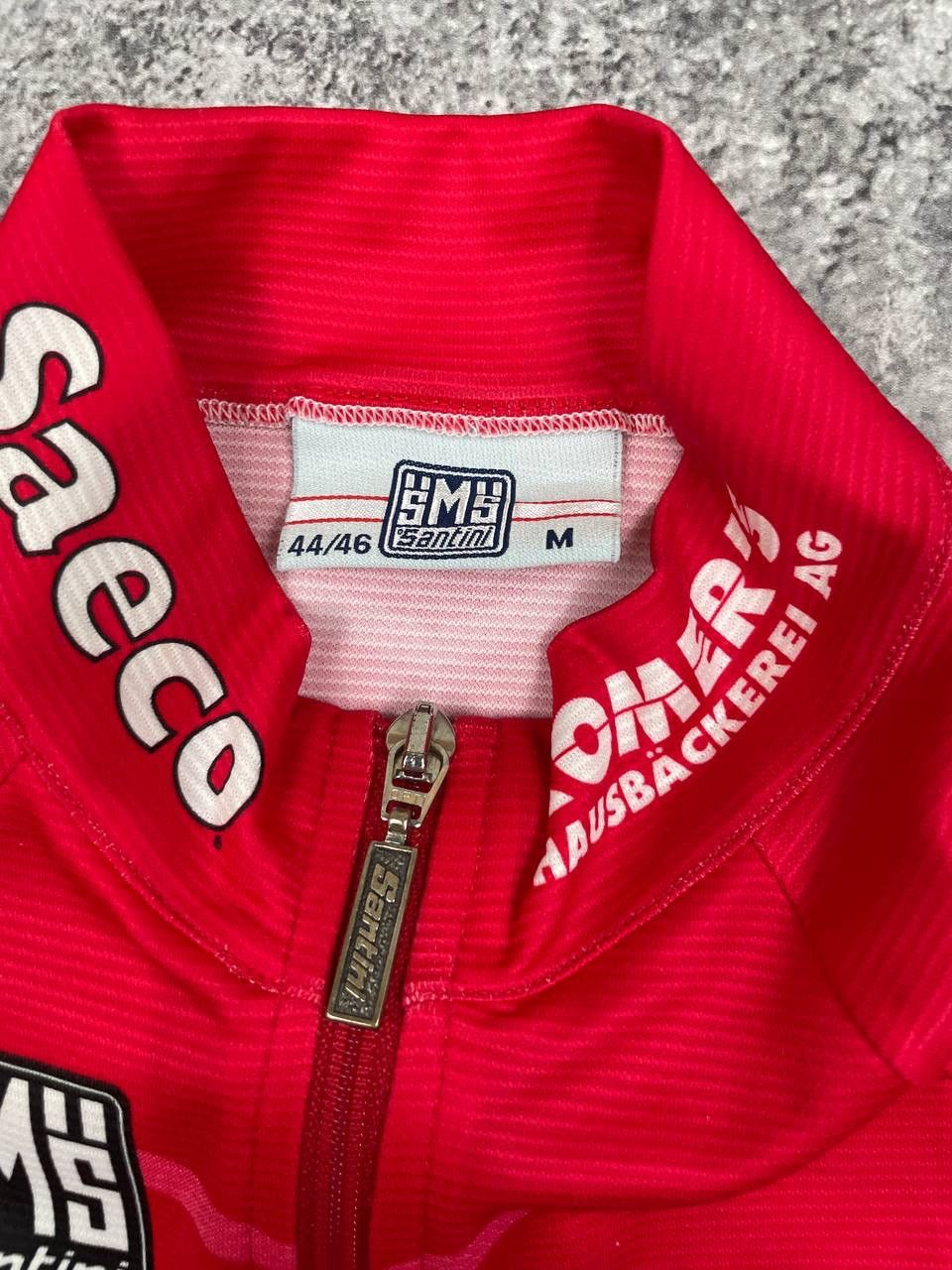 Other Santini Men Cycling Jersey Full Zip Team Saeco Romer’s Red Size US M / EU 48-50 / 2 - 4 Thumbnail