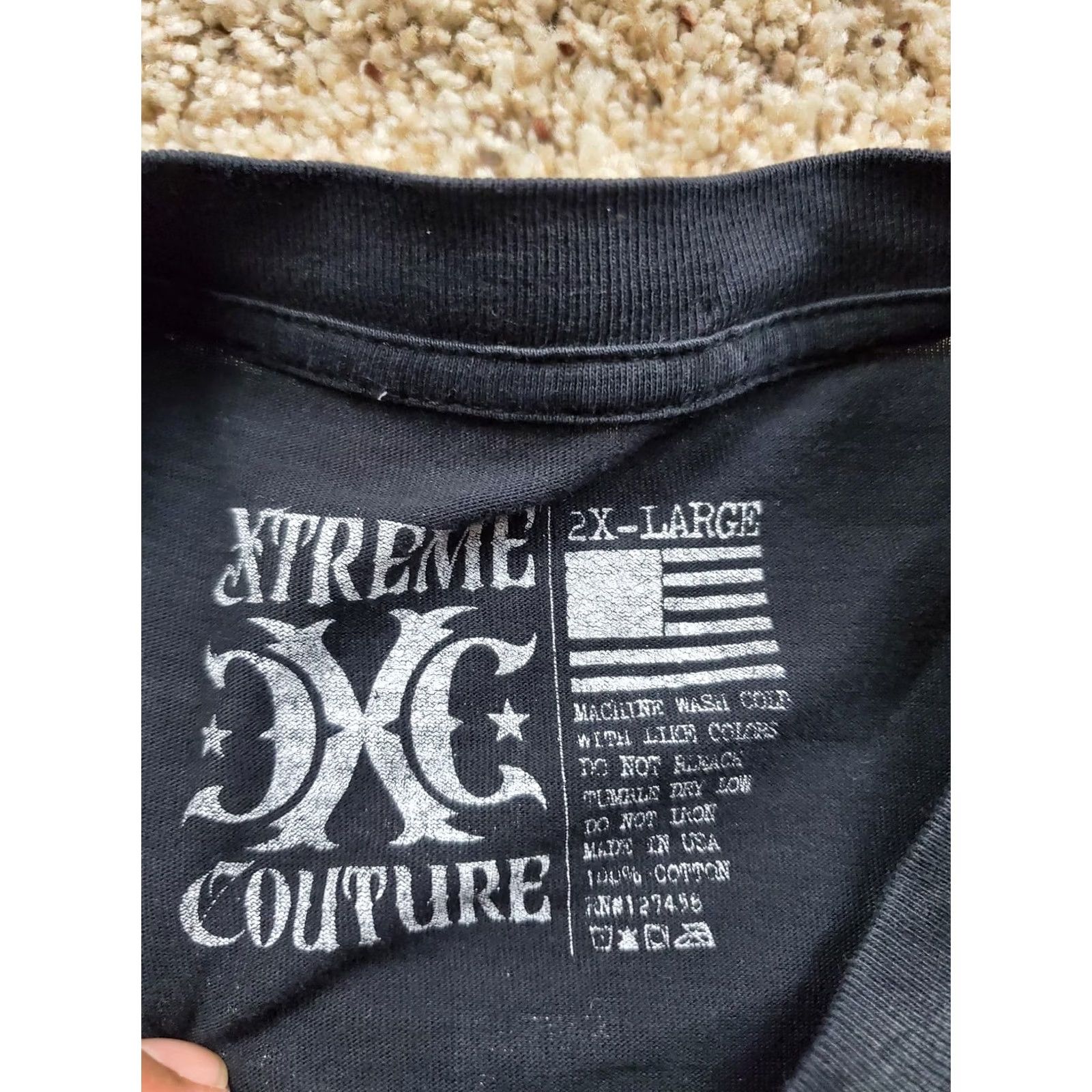 Vintage Xtreme Couture Shirt Mens 2XL Black Camo Force Recon Special Ops Tee Size US XXL / EU 58 / 5 - 3 Thumbnail