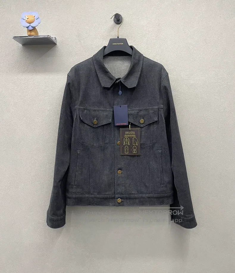 Louis Vuitton Louis Vuitton Black and grey dark denim jacket Size US M / EU 48-50 / 2 - 1 Thumbnail