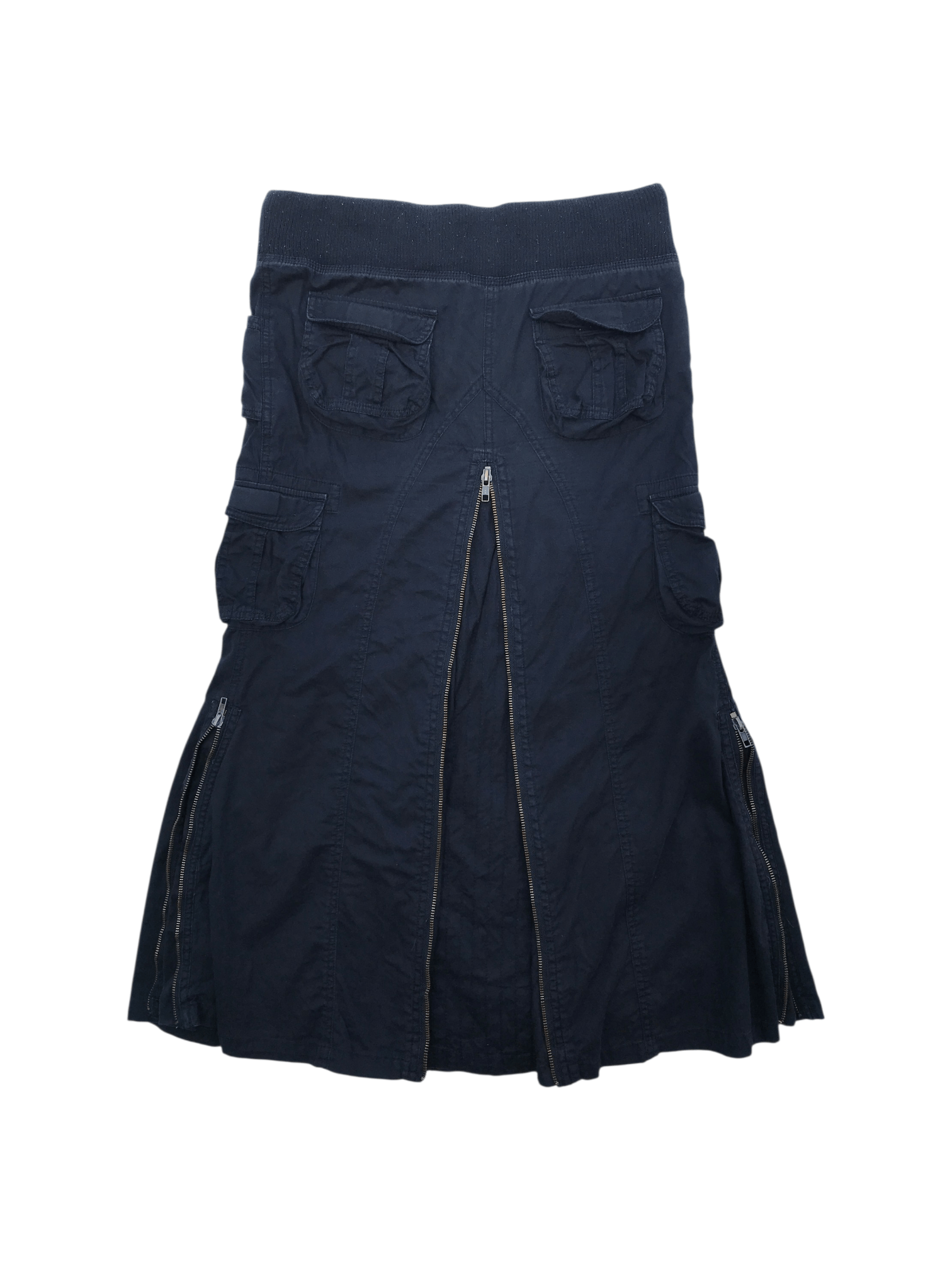 Le Grande Bleu (L.G.B.) Lein Multi Zip Cargo Skirts G.O.A style Size 30" / US 8 / IT 44 - 4 Thumbnail