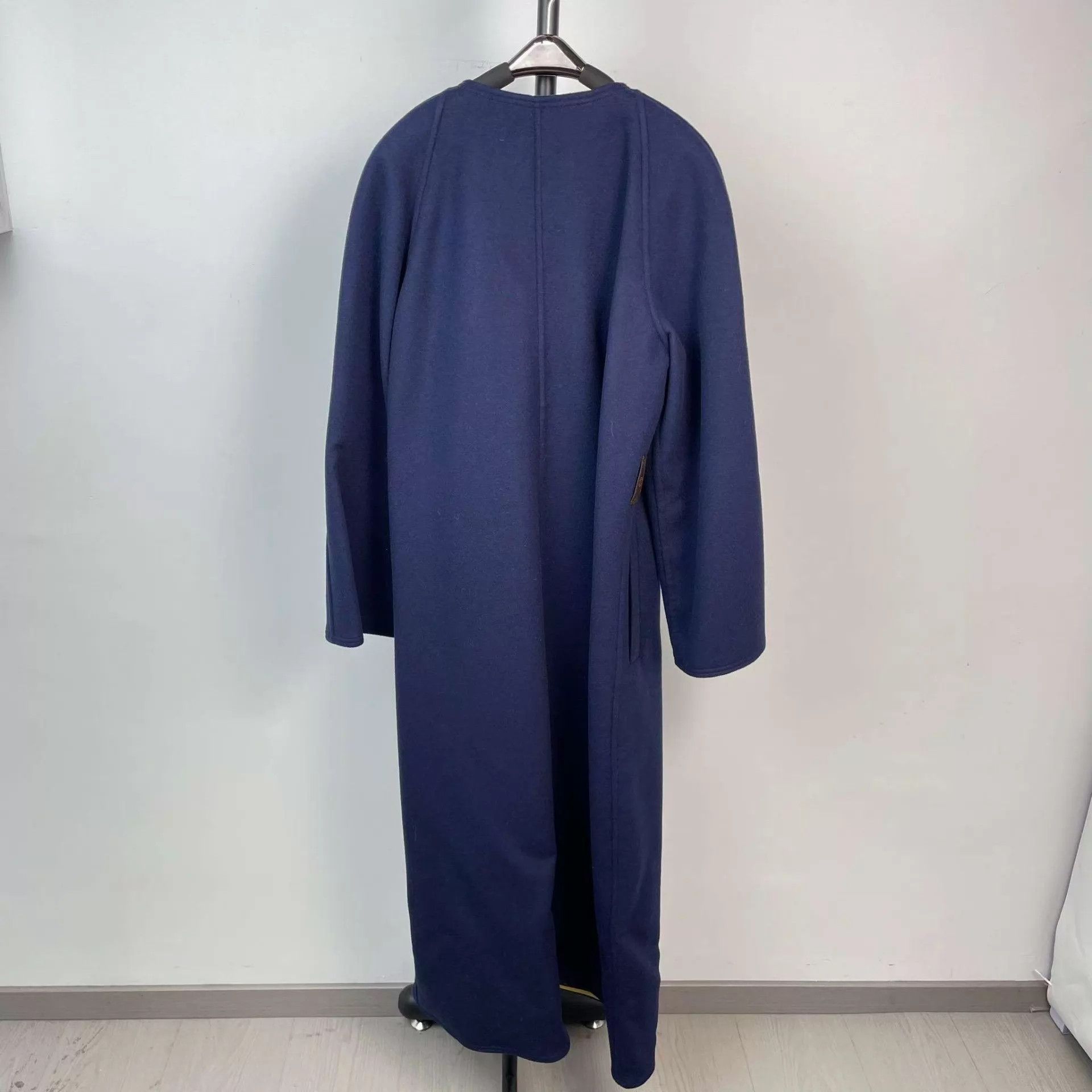 Louis Vuitton LV blue wool-lined all over print trench coat 40 Size M / US 6-8 / IT 42-44 - 2 Thumbnail