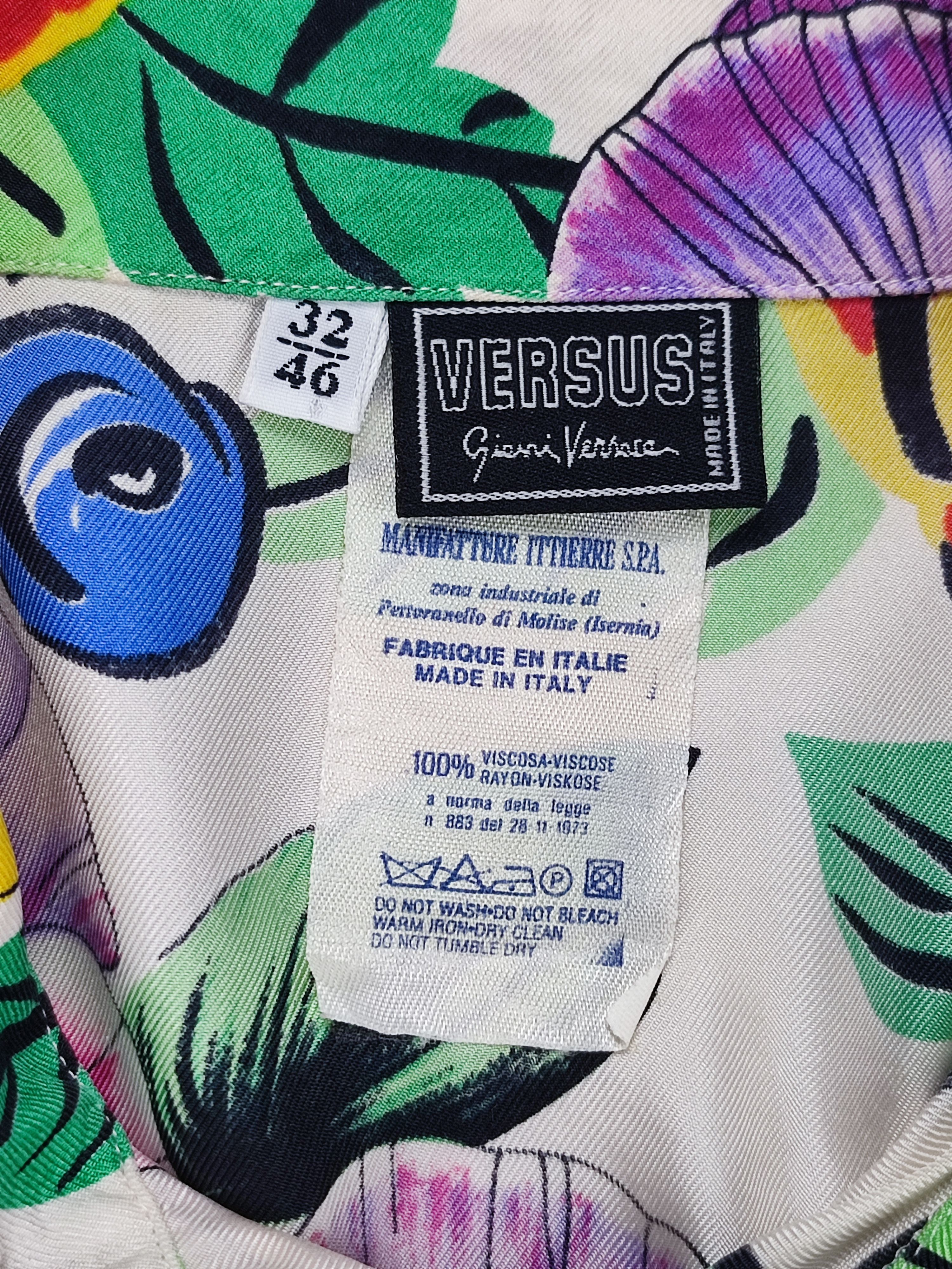 Versace Gianni Versace All Over Print Floral Rayon Shirt Size US M / EU 48-50 / 2 - 7 Thumbnail