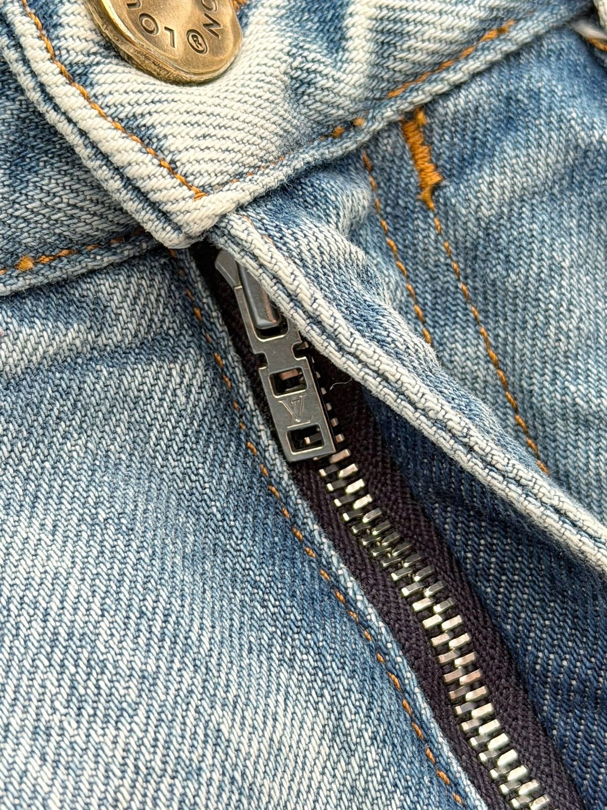 Louis Vuitton 2020 Virgil Blue Regular Wash Jeans Size US 34 / EU 50 - 6 Thumbnail