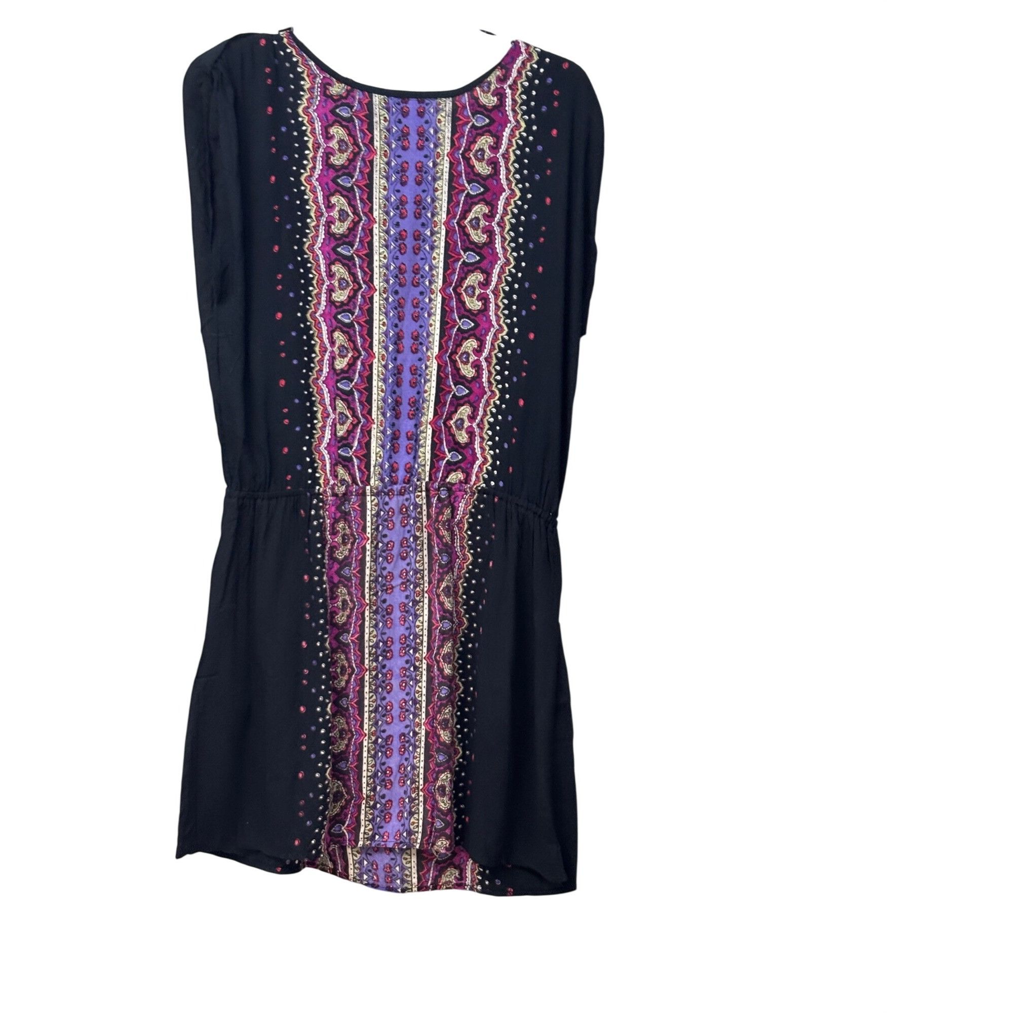 Other Angie Womens Black & Purple Boho Print Sleeveless Mini Dress Size S / US 4 / IT 40 - 10 Thumbnail
