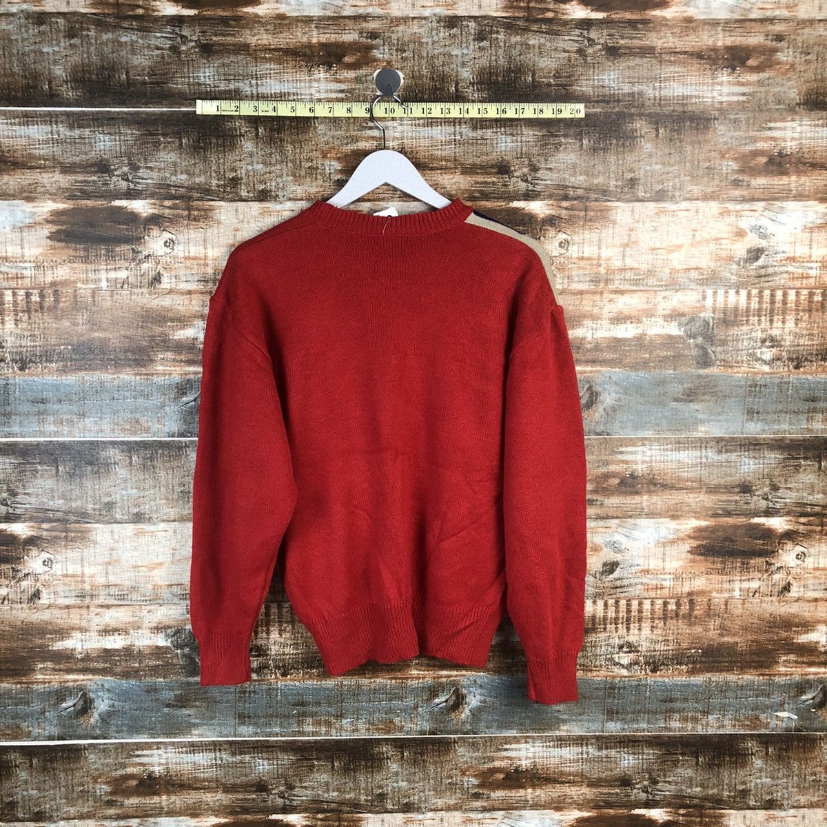 Homespun Knitwear DLL Japan vintage art Red Knitwear sweatshirt #C015 Size US S / EU 44-46 / 1 - 11 Thumbnail