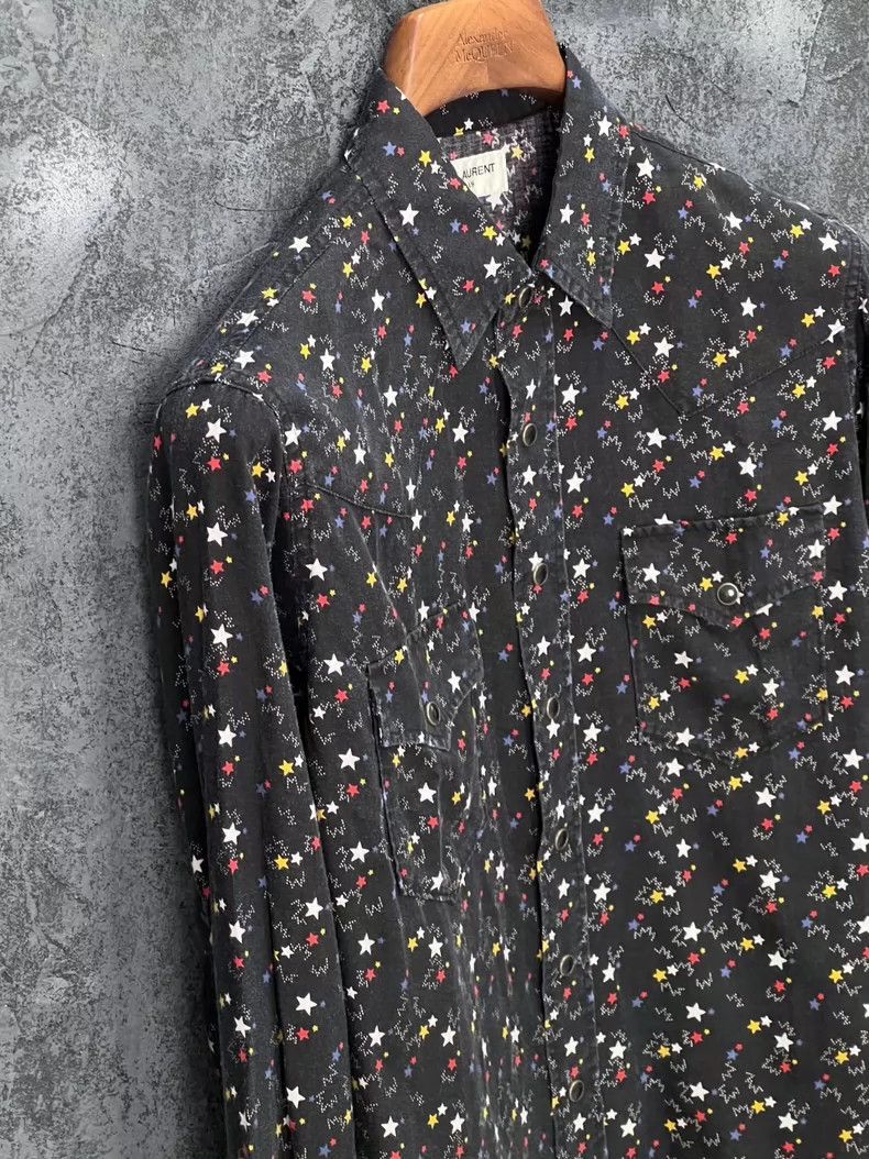 Saint Laurent Paris saint laurent floral long sleeve shirt-2507 Size US S / EU 44-46 / 1 - 5 Thumbnail