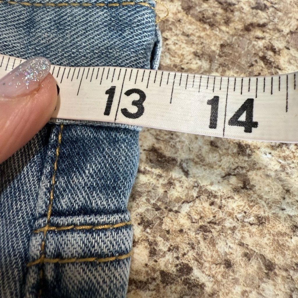 Lucky Brand Lucky Brand Blue Fitted Jean Shorts Size 31" - 7 Thumbnail