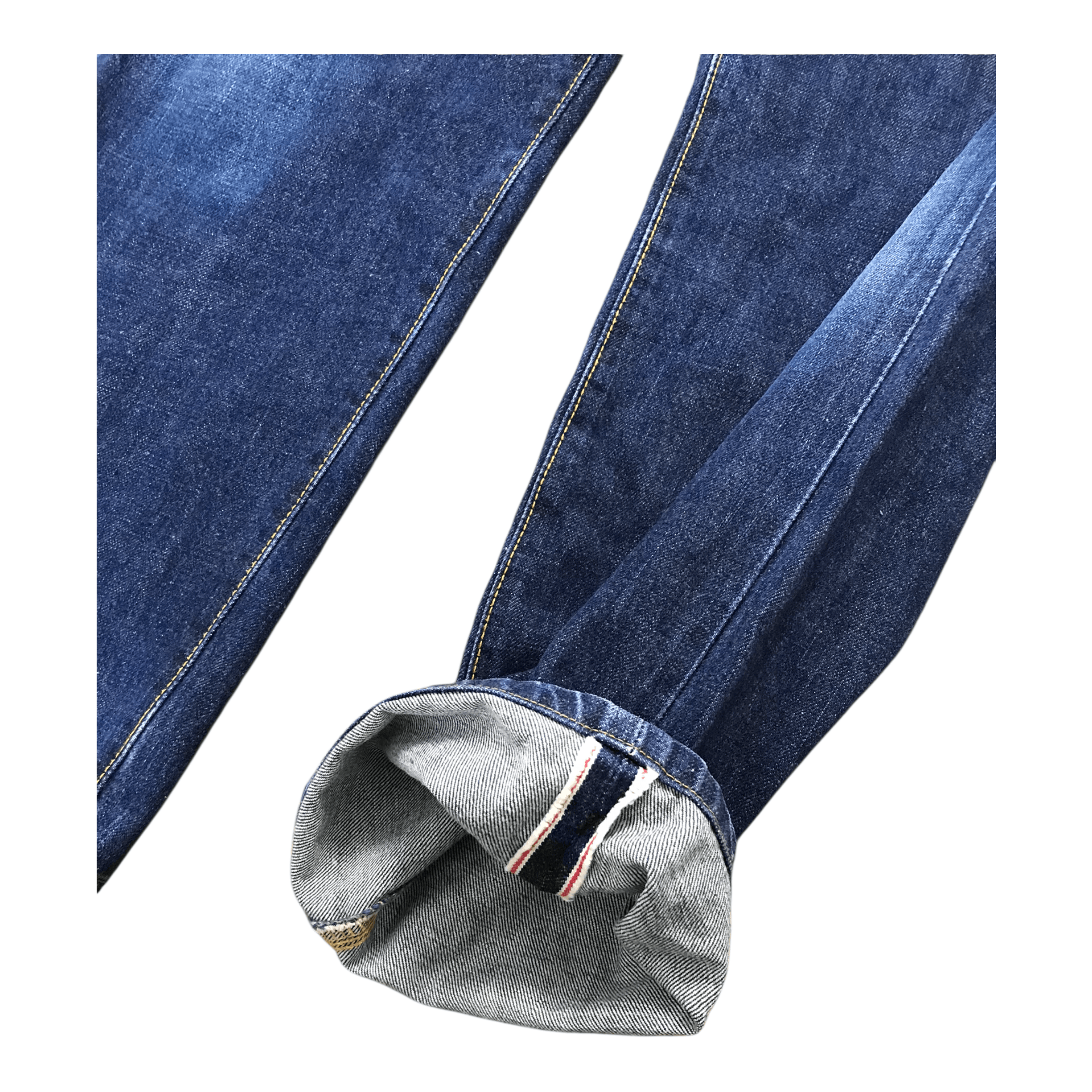 Edwin × Japanese Brand × Vintage 505X EDWIN Tag Orange Selvedge Blue Pant Size US 30 / EU 46 - 4 Thumbnail