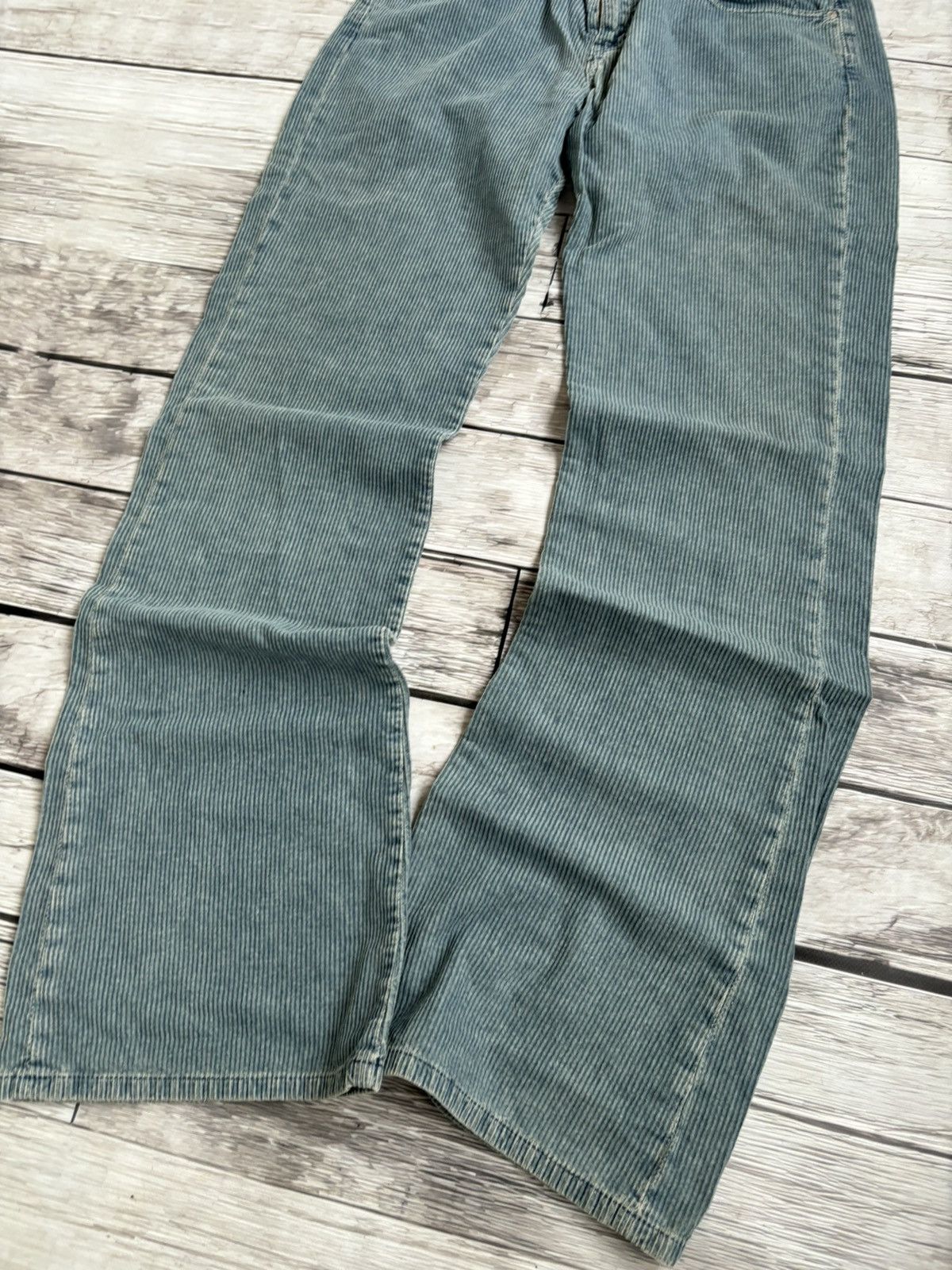 Designer × Hysteric Glamour × Japanese Brand VTG FLARED RICK OWENS EVISU STYLE JAPANESE CORDUROY JEANS Size US 32 / EU 48 - 3 Thumbnail