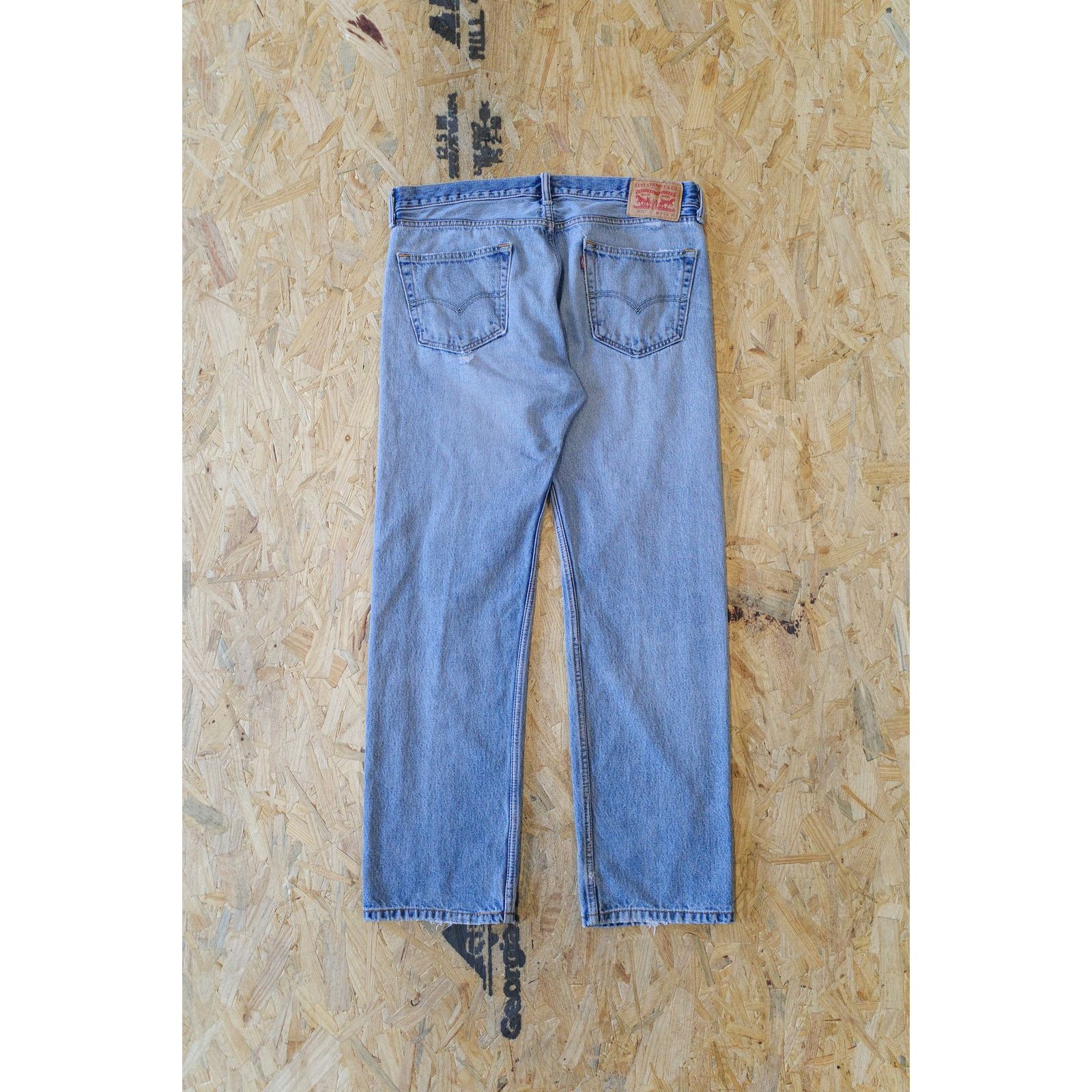 Levi's Levi's Levi Strauss 505 Regular Distressed, Denim - W35 L32 Size US 35 - 8 Thumbnail