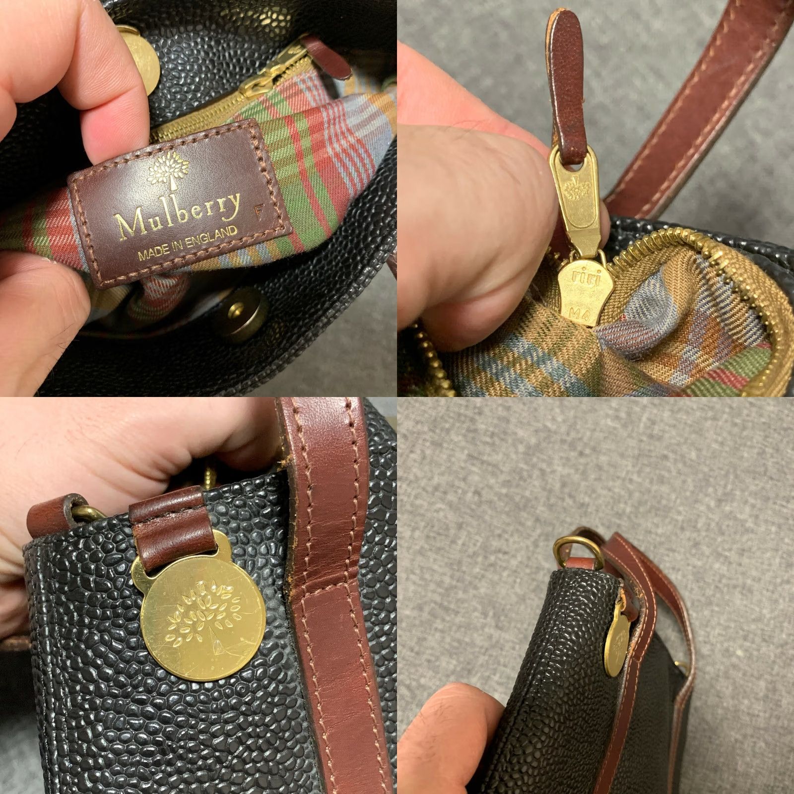Mulberry Mulberry Small Bag Clutch Vintage Brown Leather Mulberry Clutch Womens Vintage Bag Small Mulberry Brown Leather Clutch Women Size ONE SIZE - 8 Thumbnail