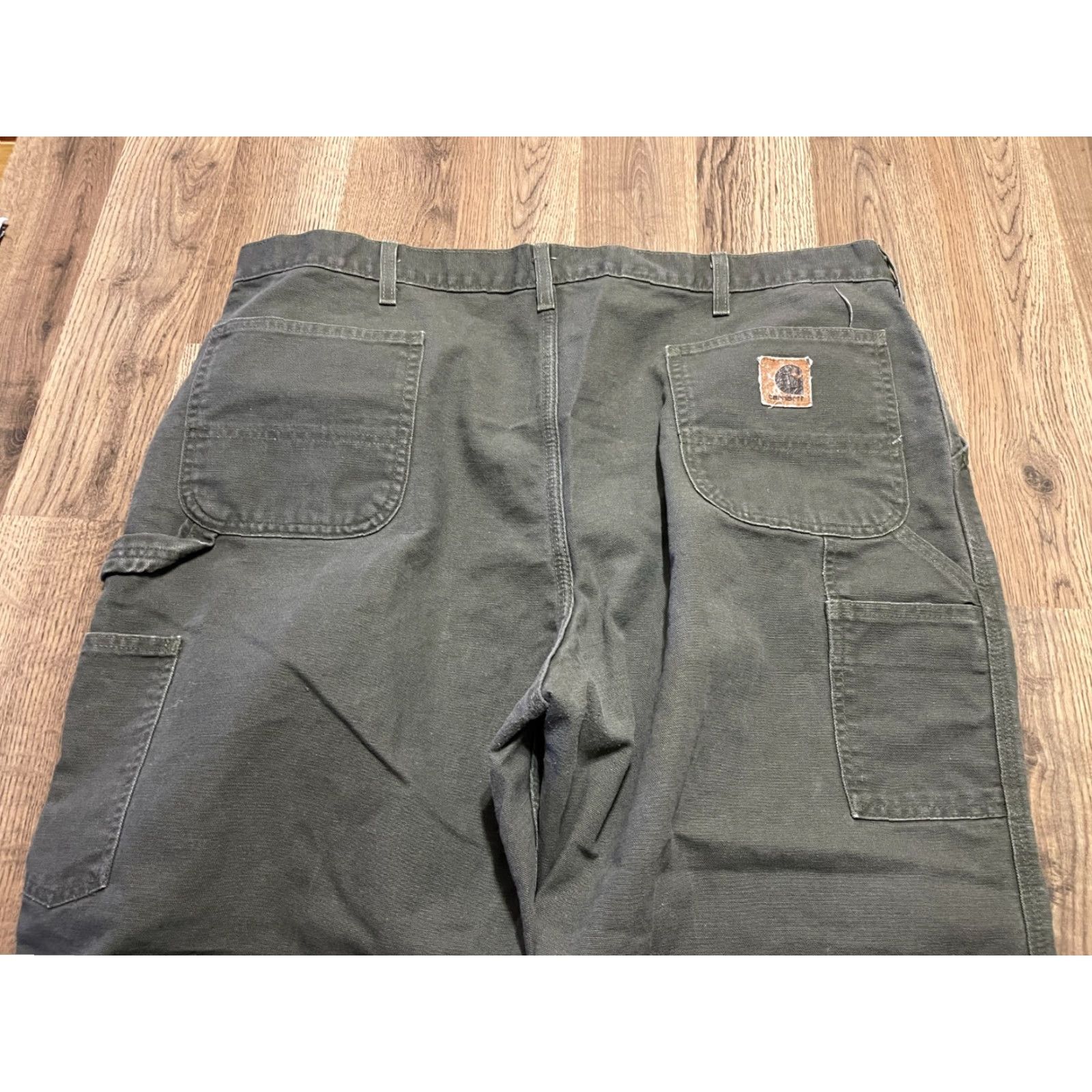 Carhartt Carhartt Pants Mens Size 44x32 Green Cargo Pockets Cargo Pocket Straight Inseam 32 Regular Modern Casual Shoes B Size US 44 / EU 60 - 4 Thumbnail