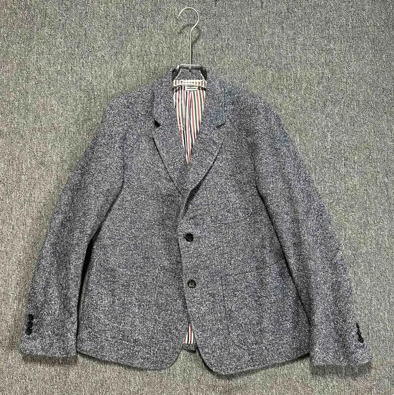 Thom Browne Thom Browne Gray Wool Houndstooth Long Coat 0089 Size US M / EU 48-50 / 2 - 1 Thumbnail