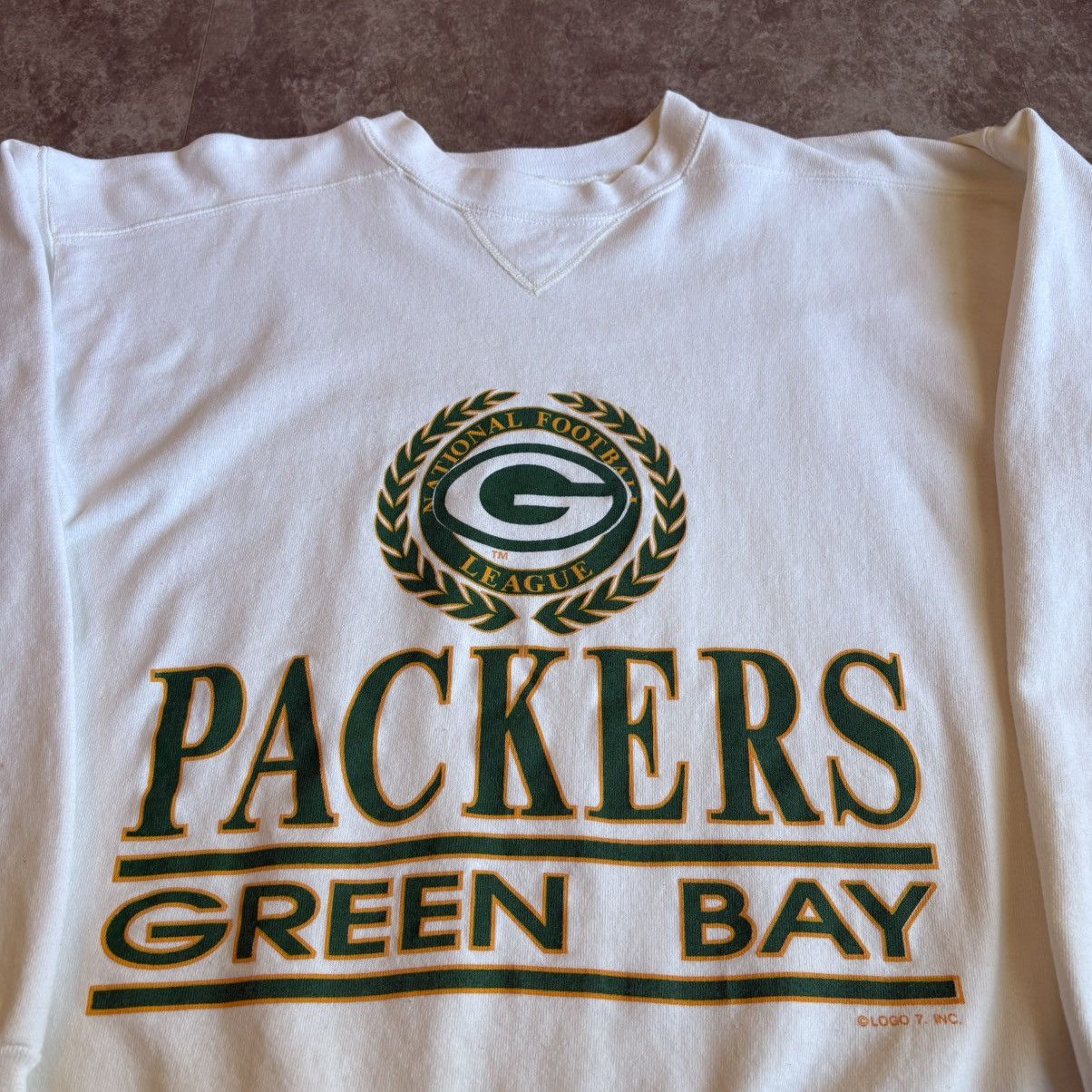 Vintage Vintage Green Bay Packers Logo 7 Sweatshirt Size US L / EU 52-54 / 3 - 1 Thumbnail
